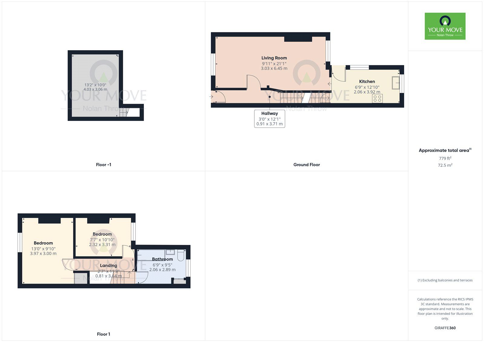 Floorplan of 2 bedroom Mid Terrace House to rent, Newington Road, Kingsthorpe, Northampton, NN2