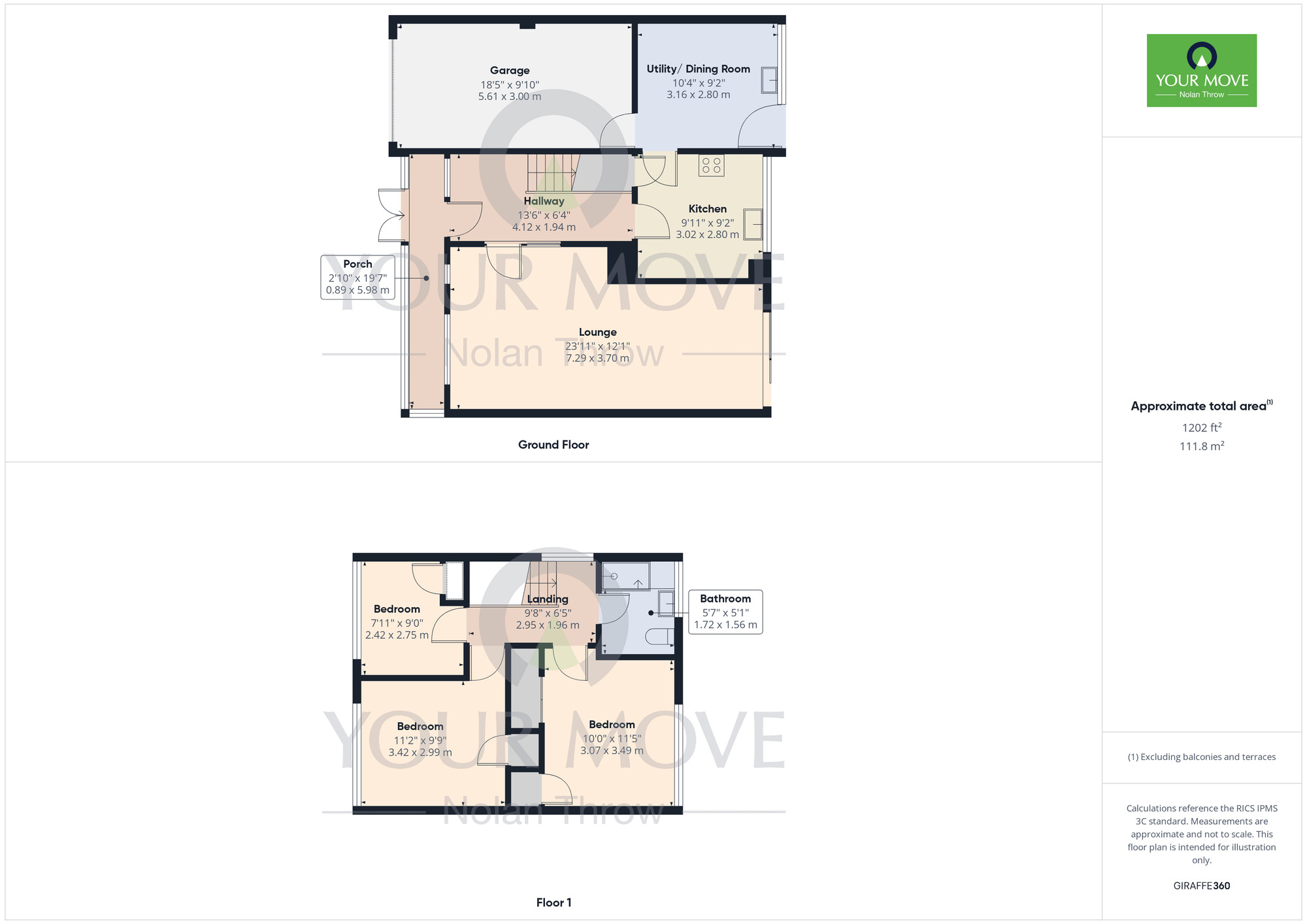 Floorplan of 3 bedroom Detached House for sale, Yeoman Drive, Spring Park, Northampton, NN2