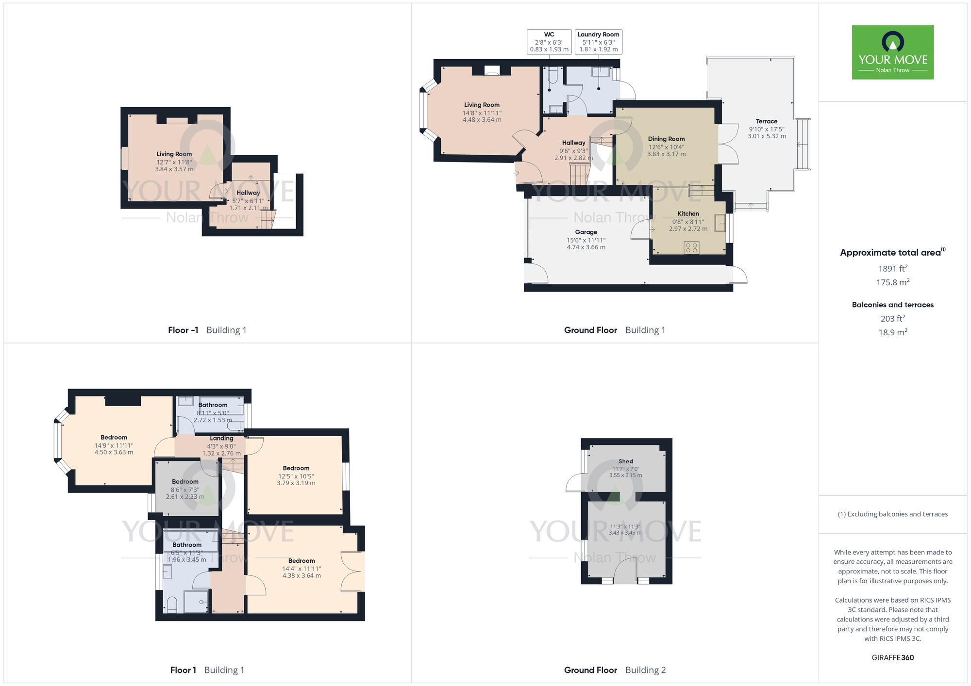 Floorplan of 4 bedroom Semi Detached House for sale, Boughton Green Road, Kingsthorpe, Northampton, NN2