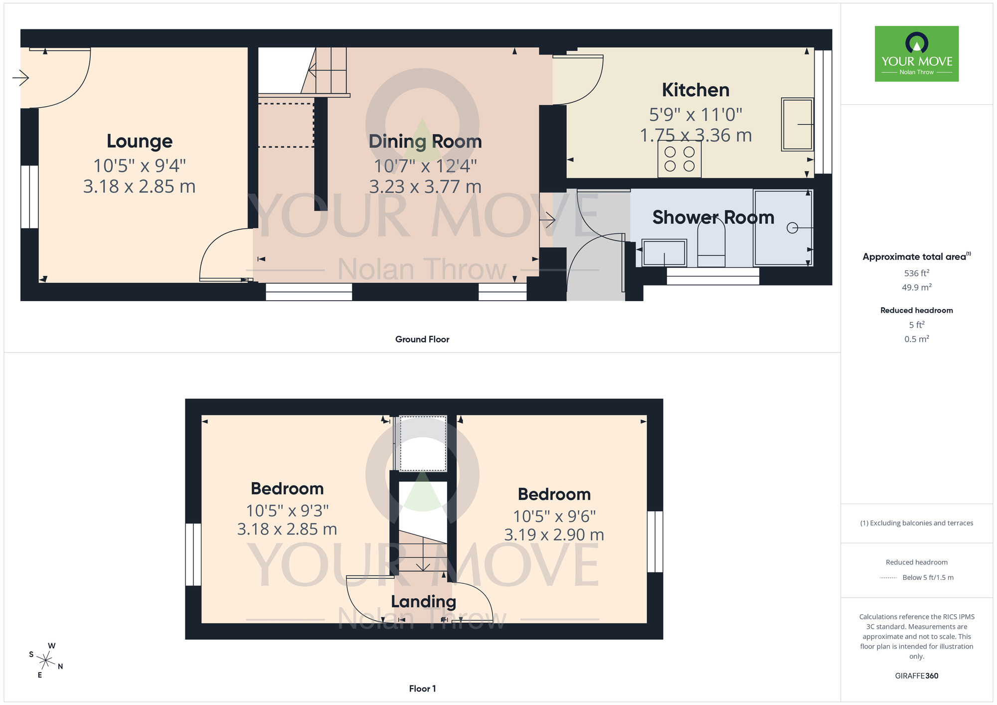 Floorplan of 2 bedroom End Terrace House for sale, Boughton Green Road, Kingsthorpe, Northampton, NN2