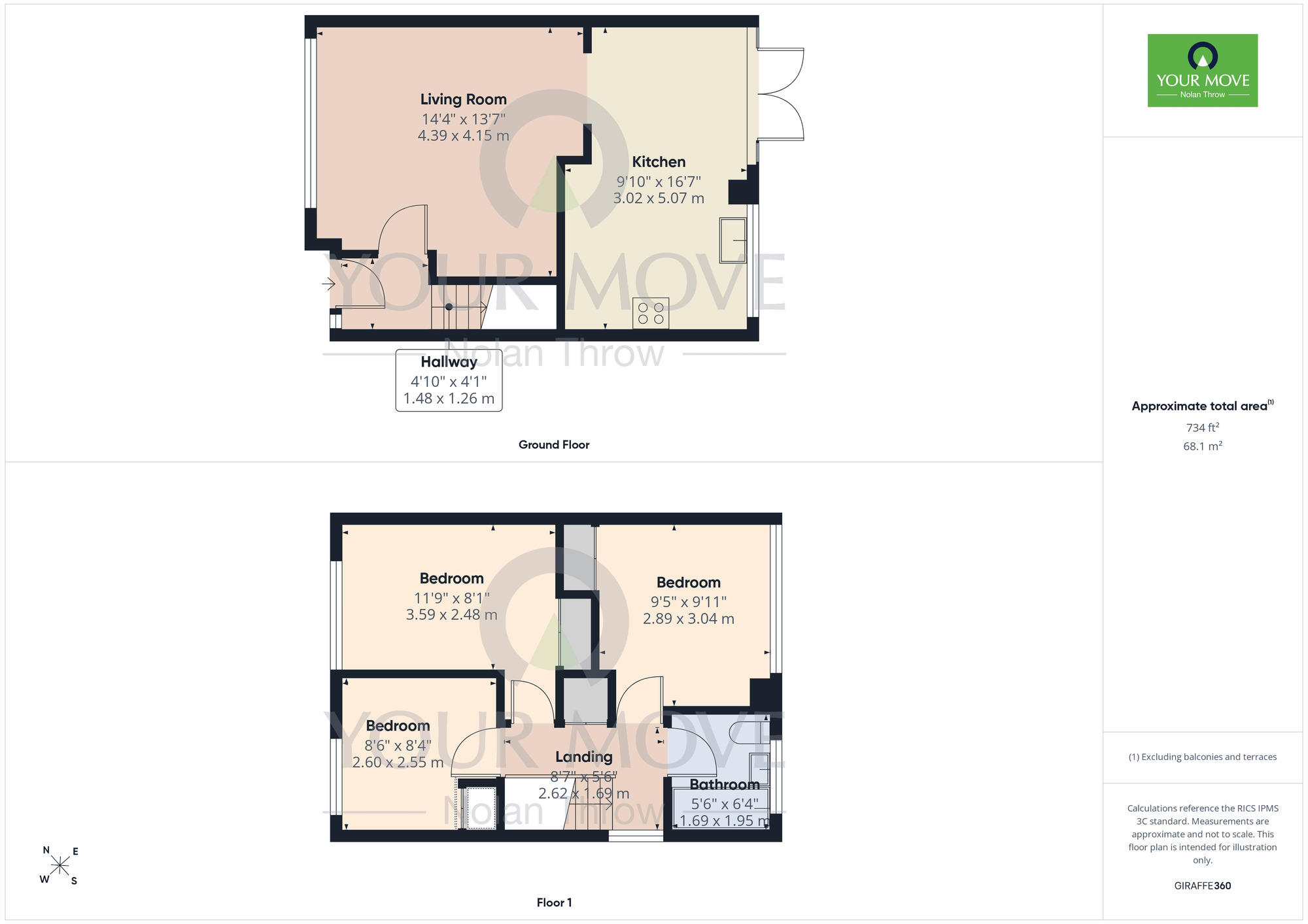 Floorplan of 3 bedroom Semi Detached House for sale, Stonewold Close, Kingsthorpe, NN2