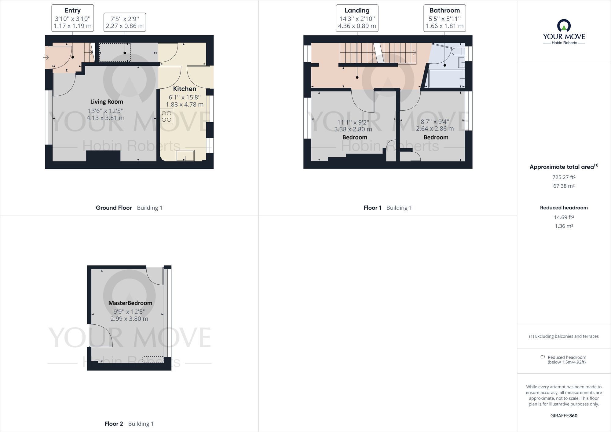Floorplan of 3 bedroom Mid Terrace House for sale, West Ridge, Kingsthorpe, Northampton, NN2