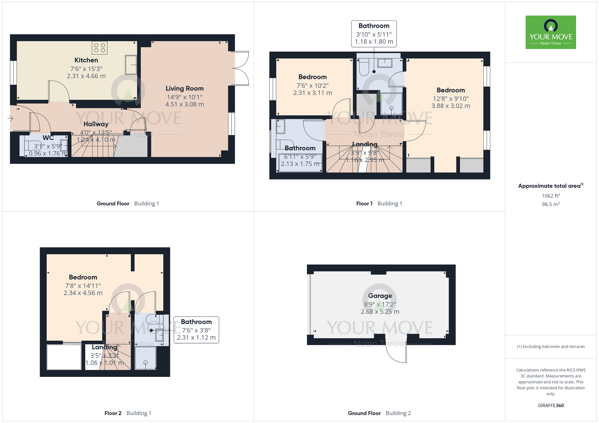 Floorplan of 3 bedroom Semi Detached House to rent, Folly Way, Boughton, Northampton, NN2