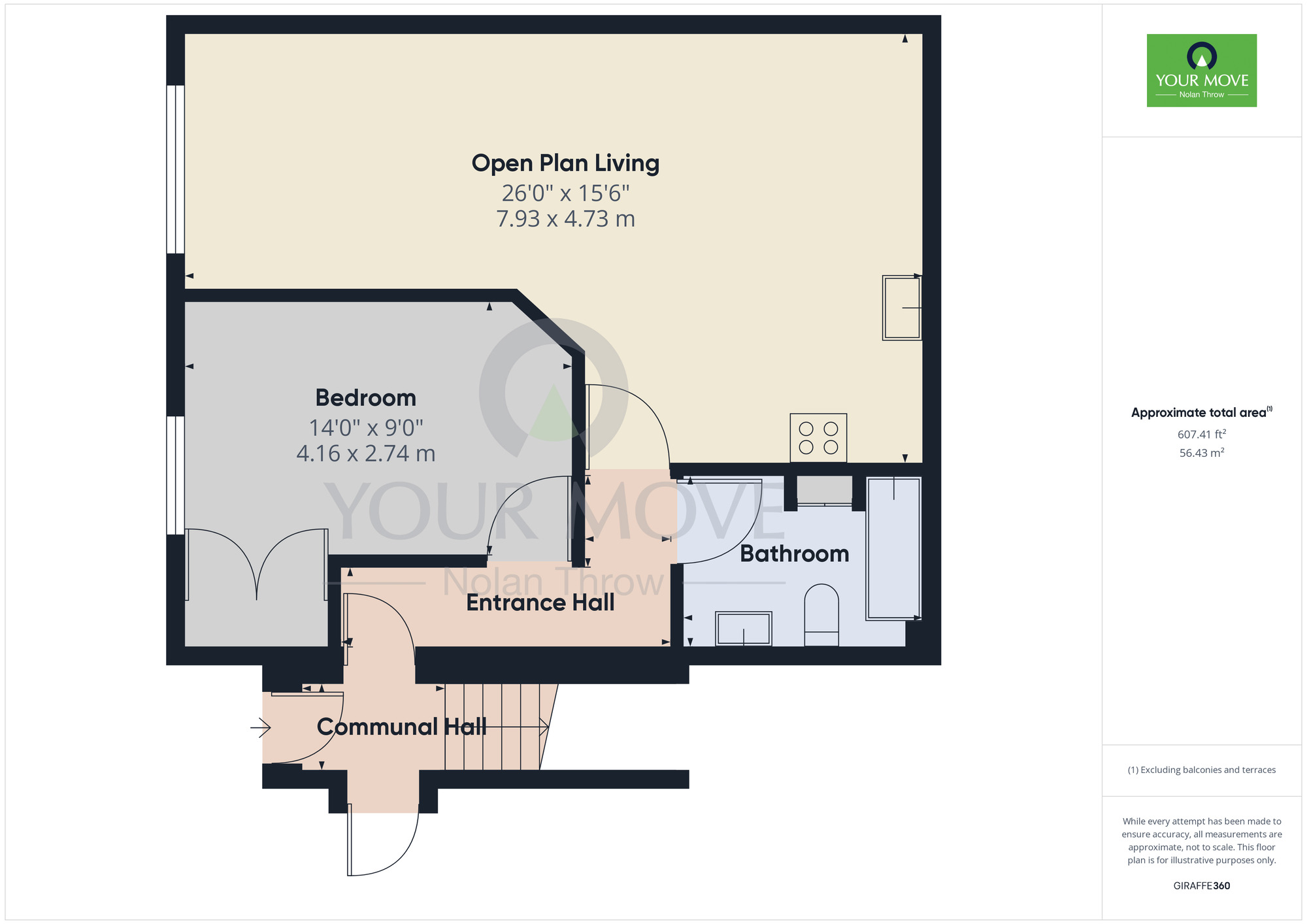 Floorplan of 1 bedroom  Flat to rent, Southampton Road, Far Cotton, Northampton, NN4