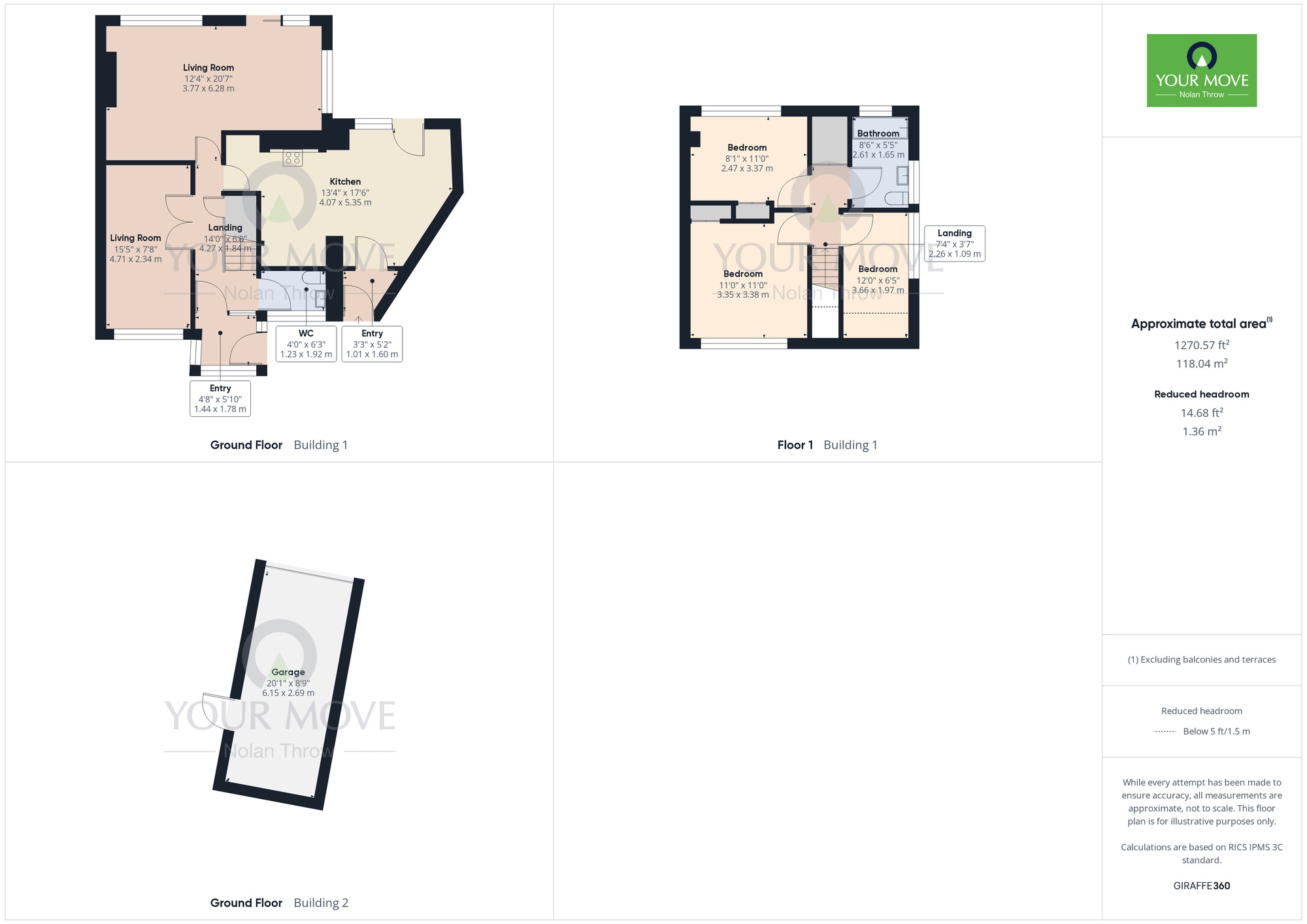 Floorplan of 3 bedroom Semi Detached House for sale, Crocket Close, Links View, Northampton, West Northamptonshire, NN2