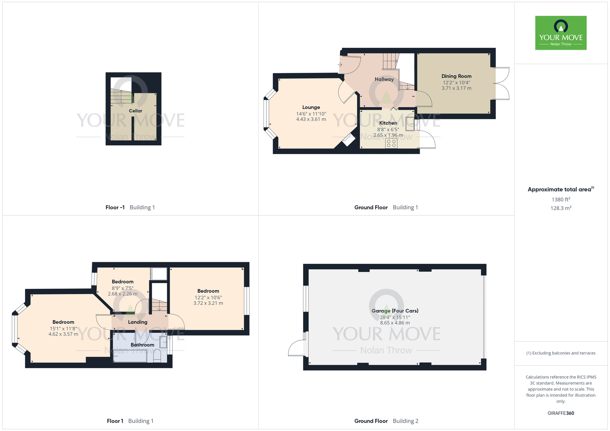 Floorplan of 3 bedroom Mid Terrace House for sale, Harborough Road, Kingsthorpe, Northampton, NN2