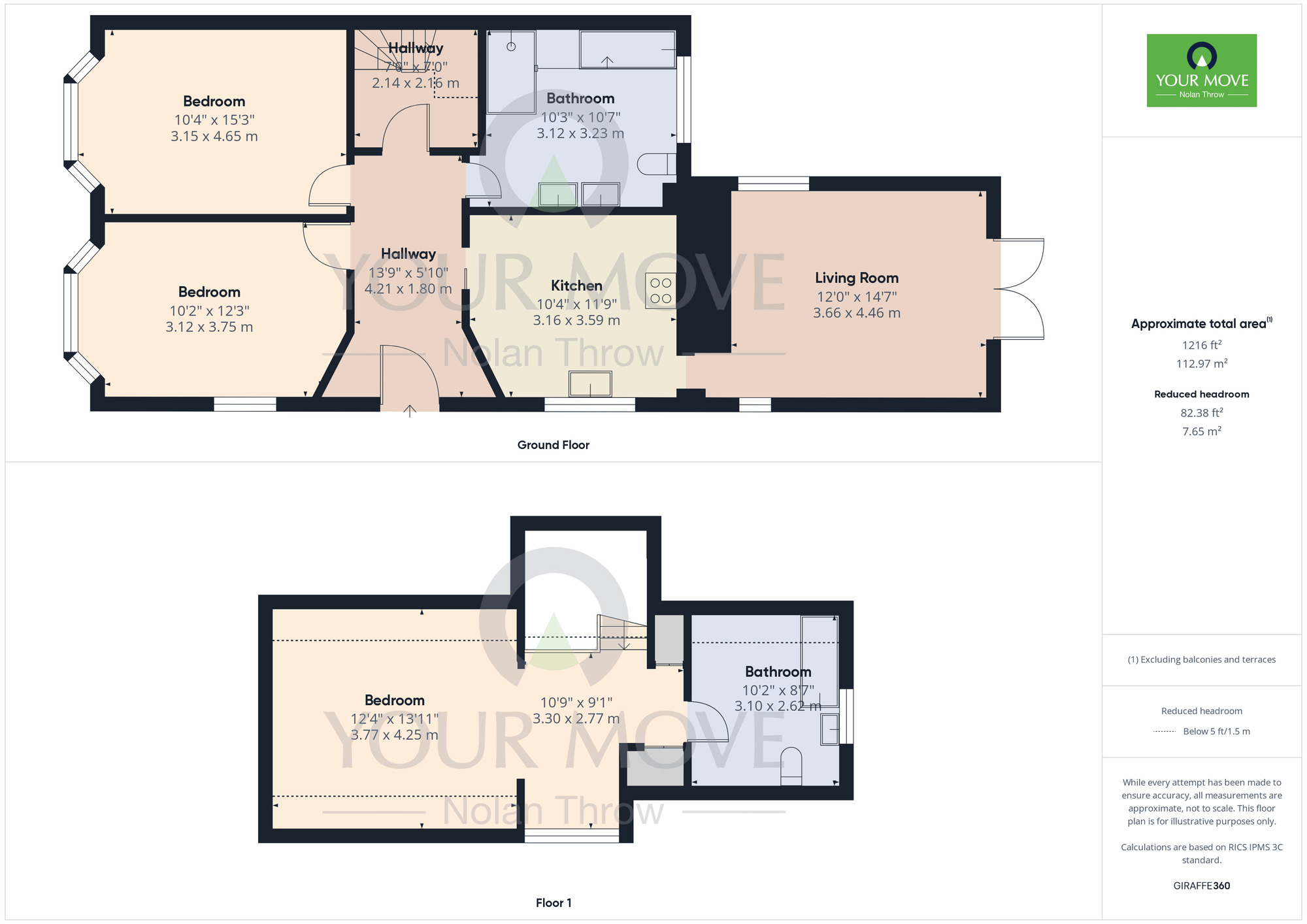 Floorplan of 3 bedroom Detached House for sale, Boughton Green Road, Kingsthorpe, Northampton, Northamptonshire, NN2
