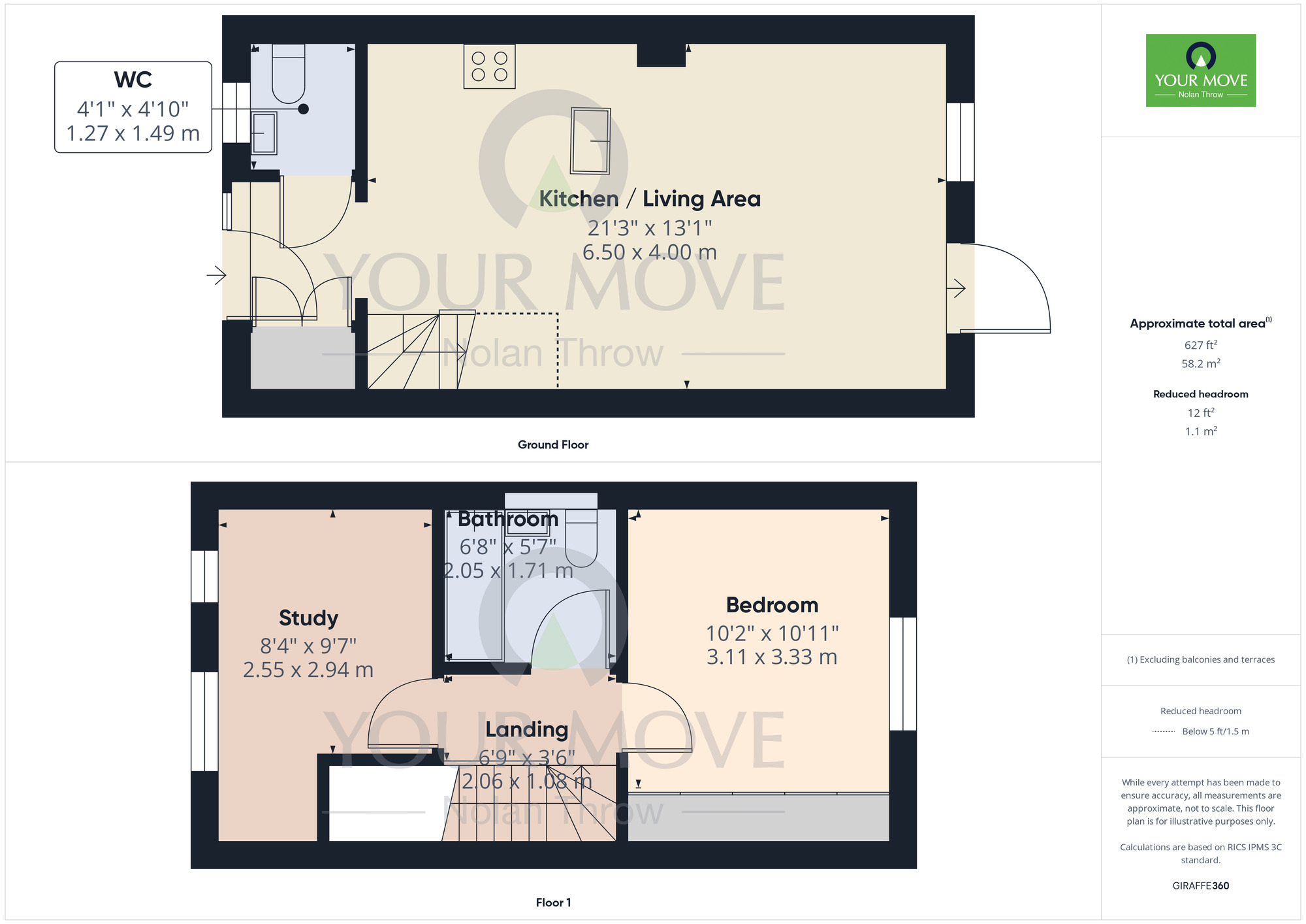 Floorplan of 2 bedroom Semi Detached House for sale, Alderney Avenue, Newton Leys, Milton Keynes, MK3