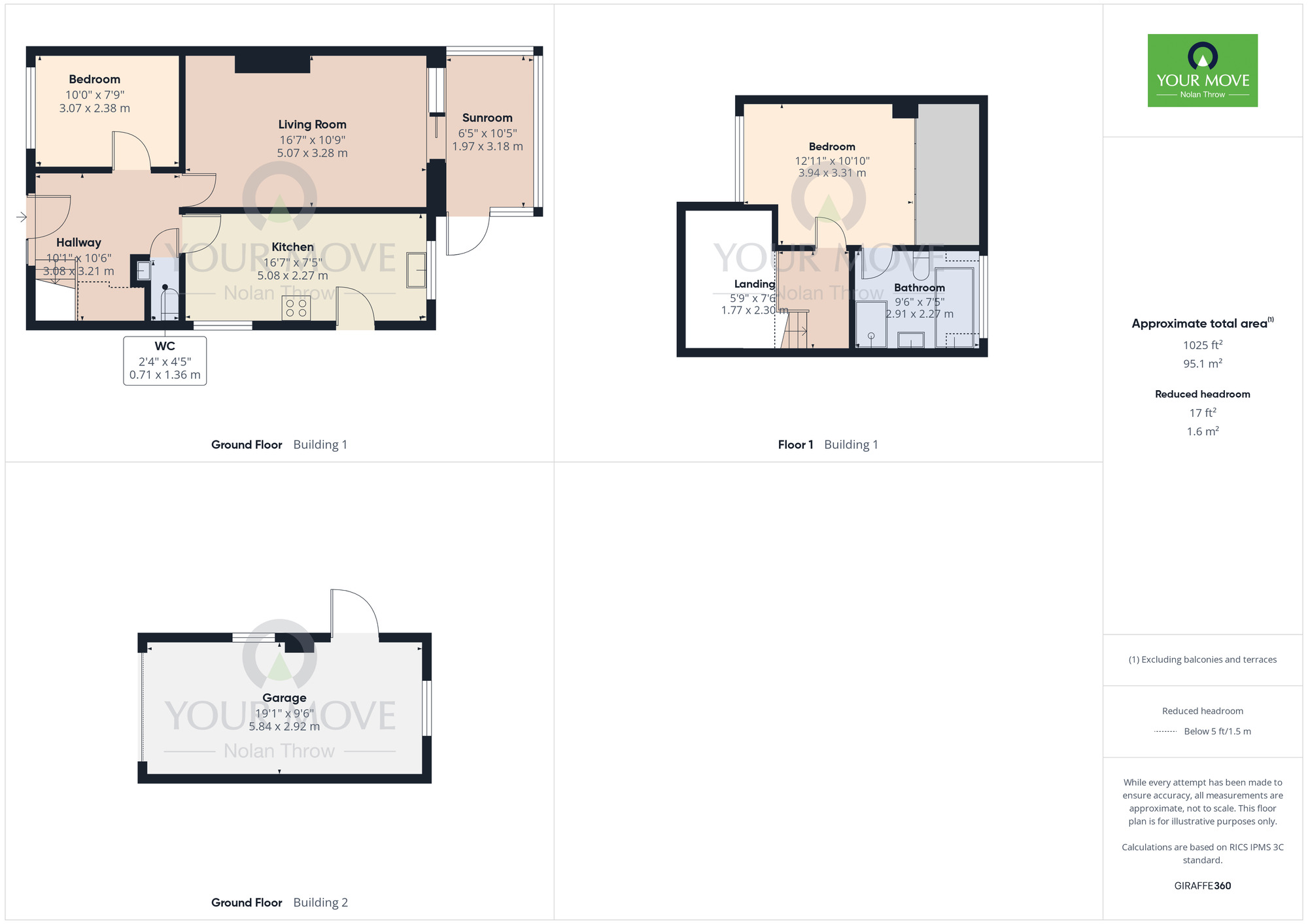 Floorplan of 2 bedroom Semi Detached House for sale, Acre Lane, Kingsthorpe, Northamptonshire, NN2