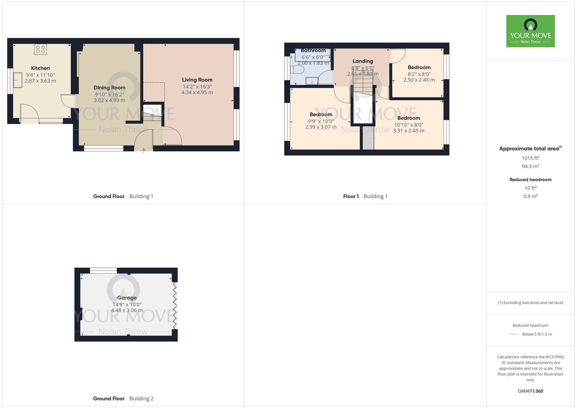 Floorplan of 3 bedroom Semi Detached House for sale, Fallow Walk, Kingsthorpe, Northamptonshire, NN2