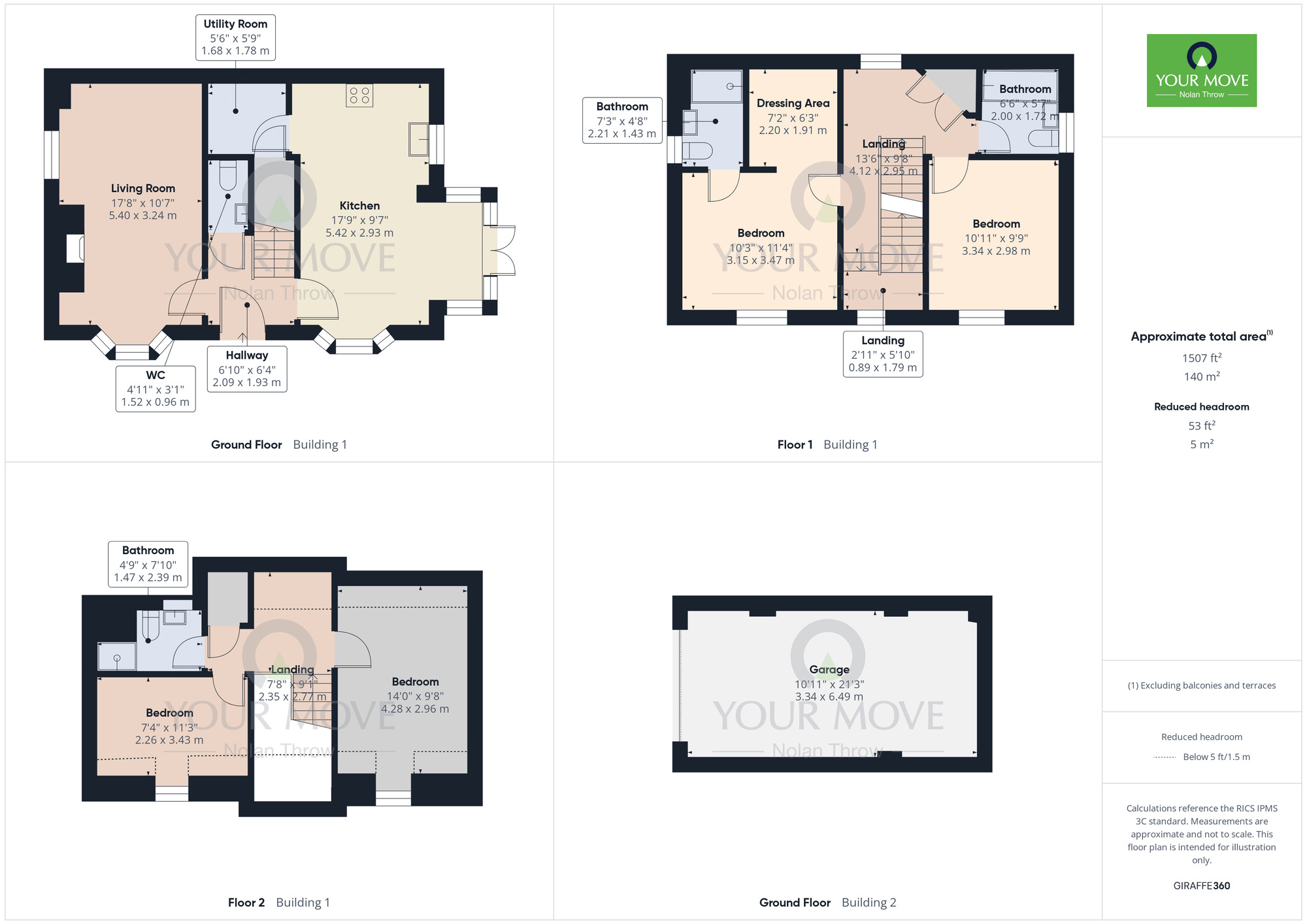 Floorplan of 4 bedroom Detached House for sale, Dickens Close, Moulton, Northampton, NN3
