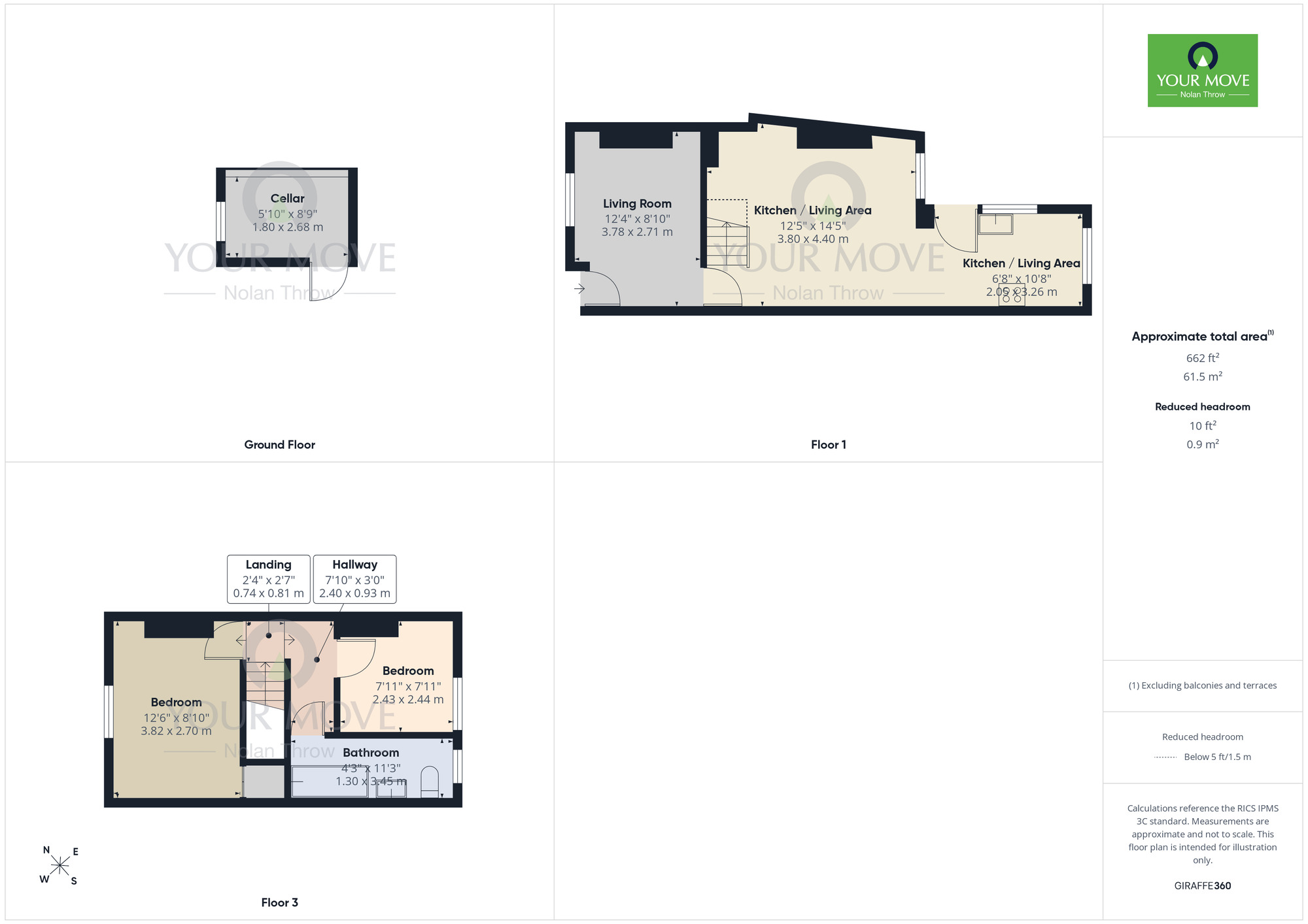 Floorplan of 2 bedroom Mid Terrace House for sale, High Street, Kingsthorpe, Northampton, NN2