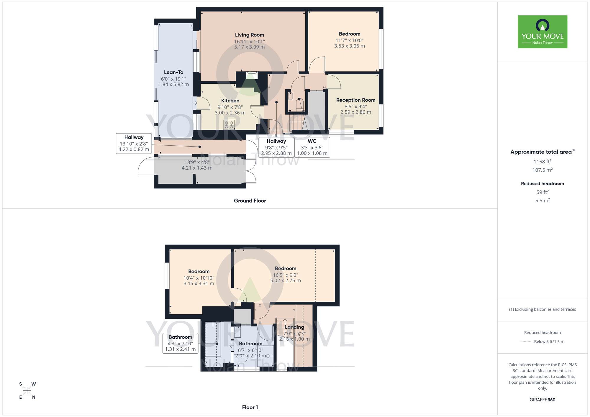 Floorplan of 3 bedroom Semi Detached House for sale, Badgers Walk, Kingsthorpe, Northampton, Northamptonshire, NN2