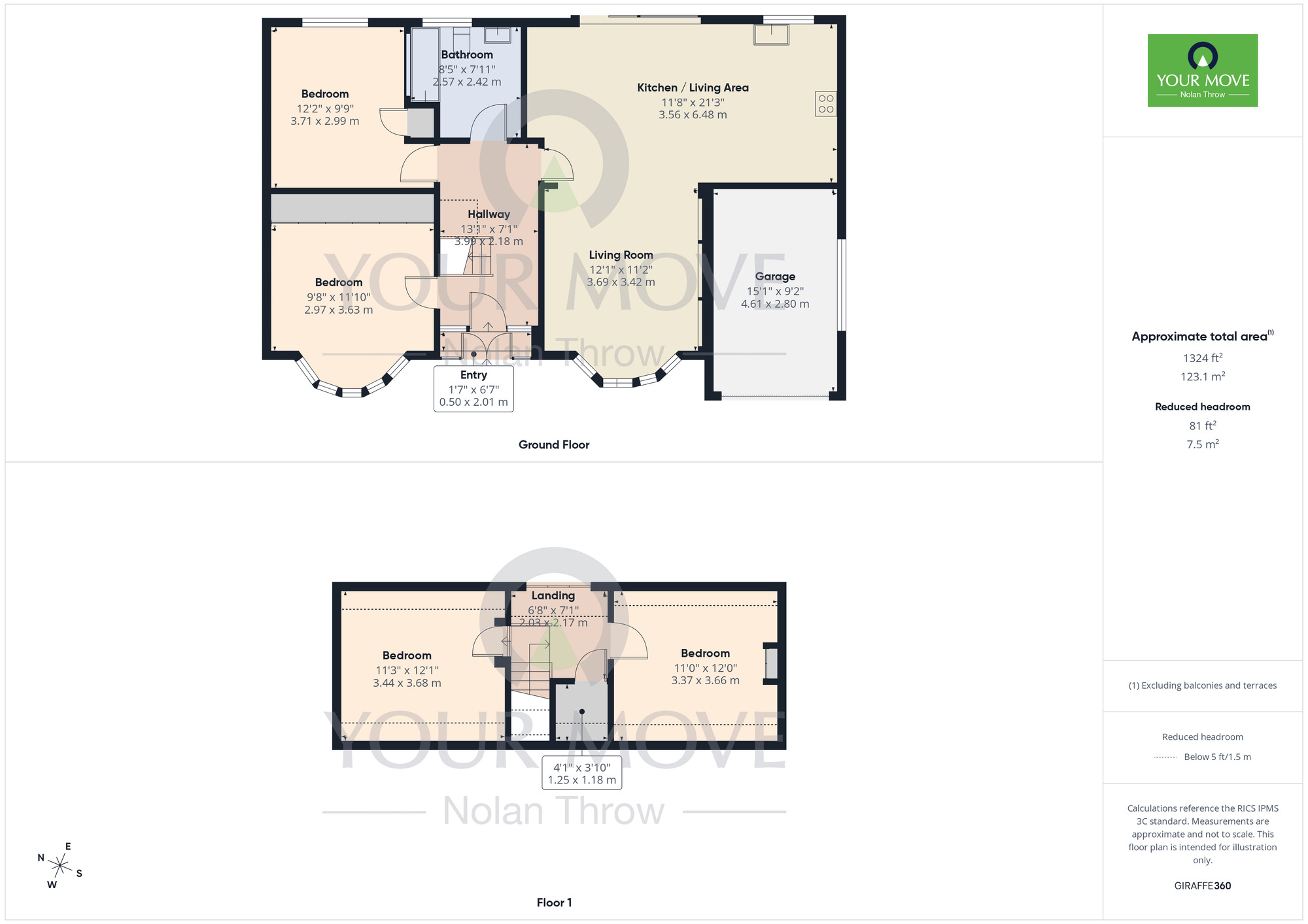 Floorplan of 4 bedroom Detached Bungalow for sale, Gorse Close, Kingsthorpe, Northampton, NN2