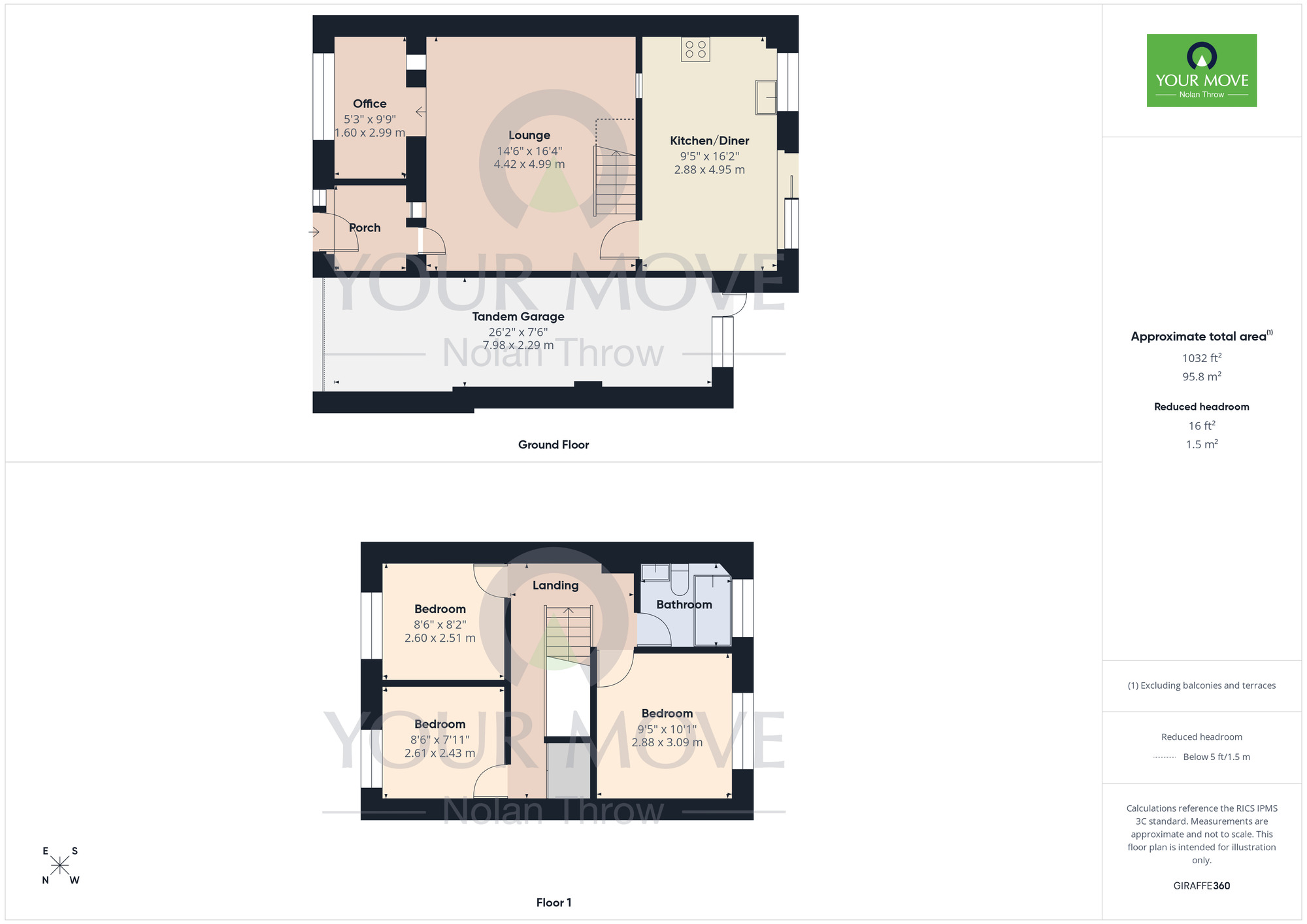 Floorplan of 3 bedroom Semi Detached House for sale, Sherwood Avenue, Kingsthorpe, Northampton, NN2