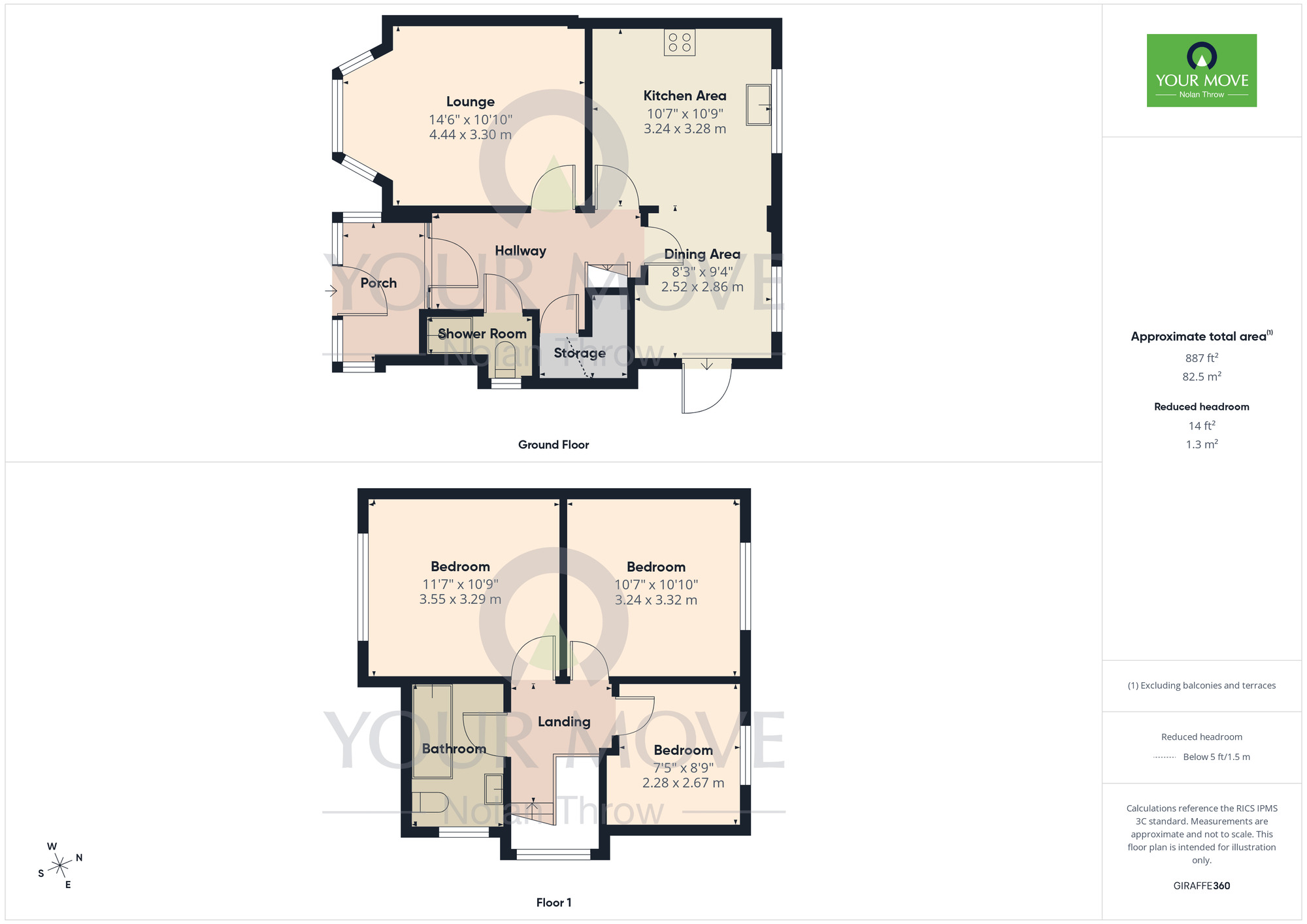 Floorplan of 3 bedroom End Terrace House for sale, Kingsland Avenue, Kingsthorpe, Northampton, NN2