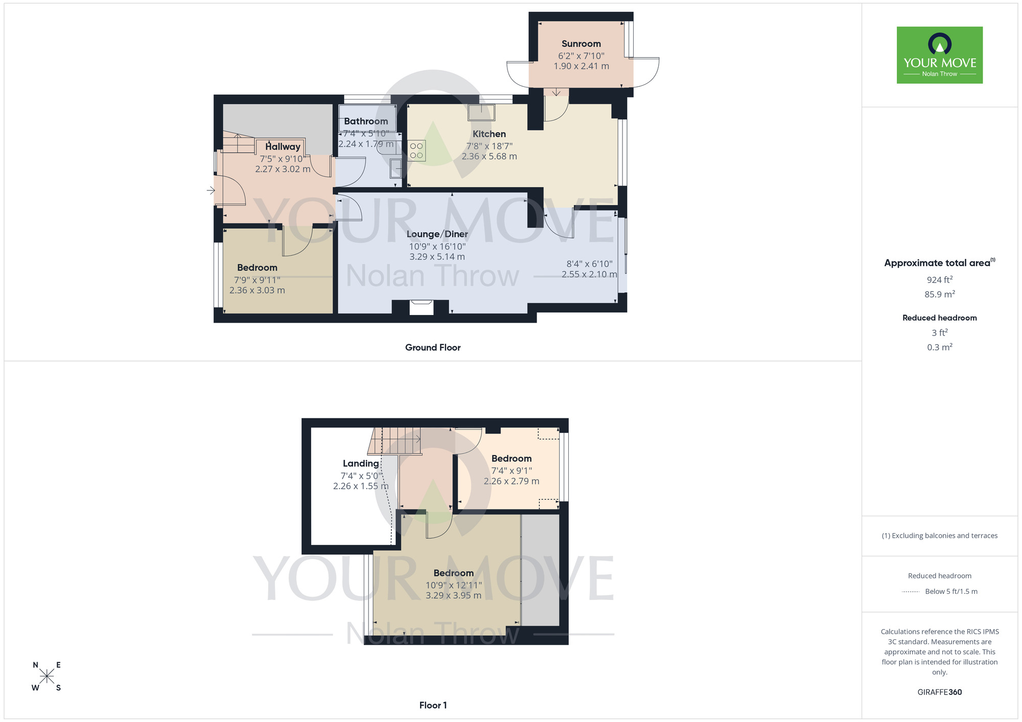 Floorplan of 3 bedroom Semi Detached House to rent, Sherwood Avenue, Kingsthorpe, Northampton, NN2
