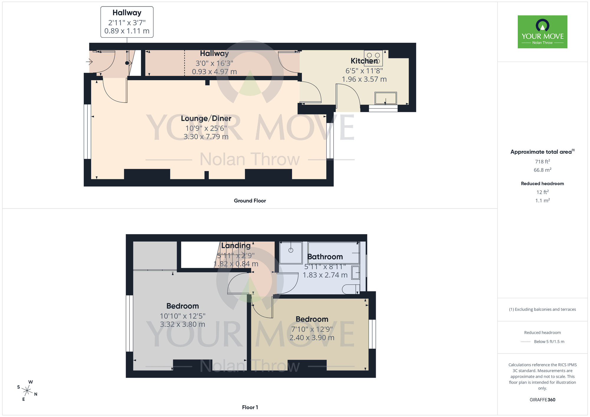 Floorplan of 2 bedroom Mid Terrace House for sale, Bective Road, Kingsthorpe, Northamptonshire, NN2