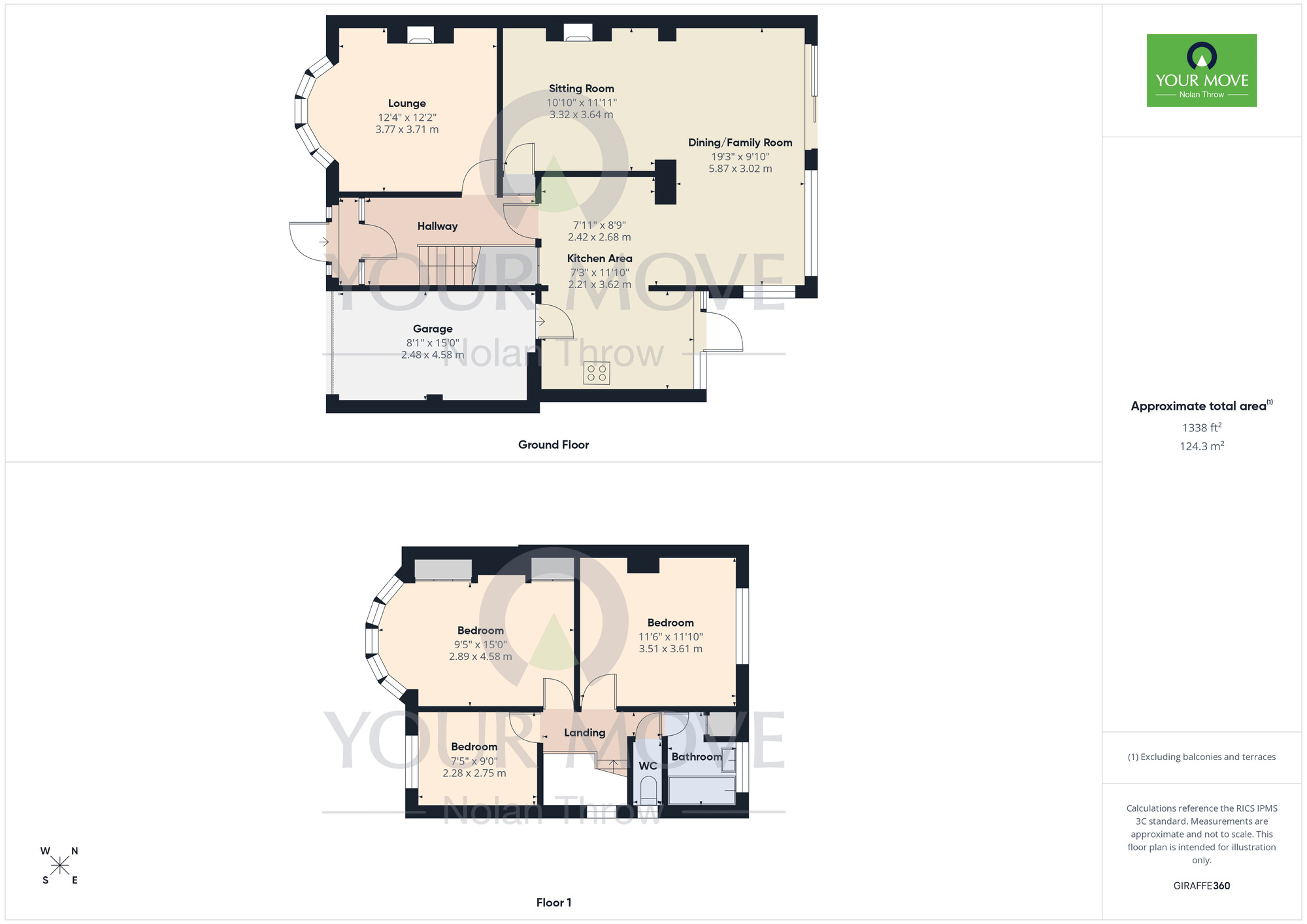 Floorplan of 3 bedroom Semi Detached House for sale, The Scarplands, Duston, Northampton, NN5