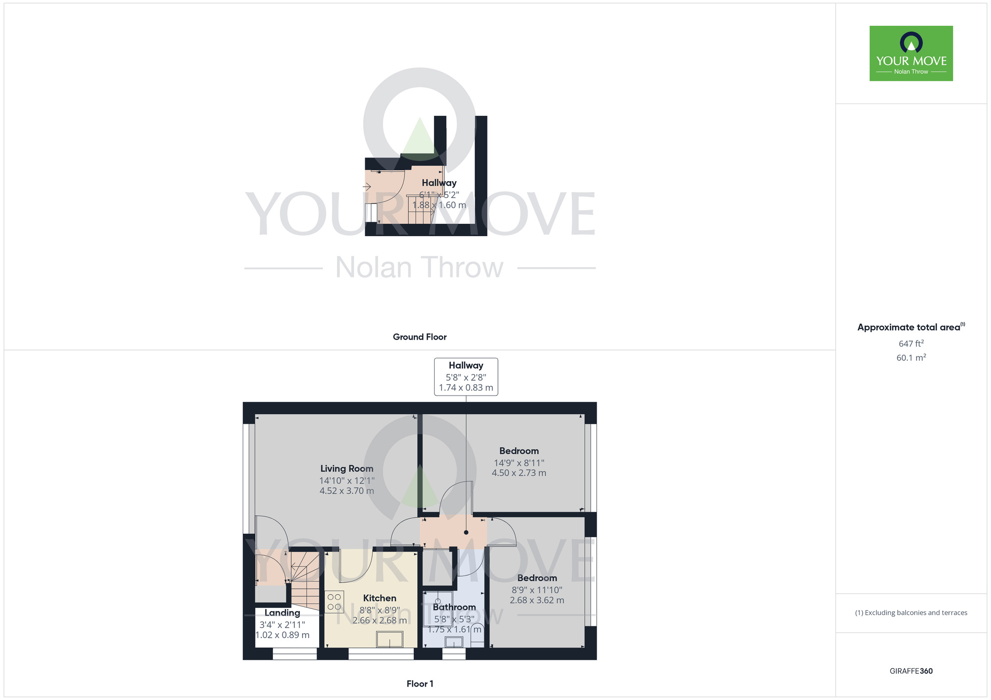 Floorplan of 2 bedroom Flat for sale, Moreton Way, Kingsthorpe, Northampton, NN2