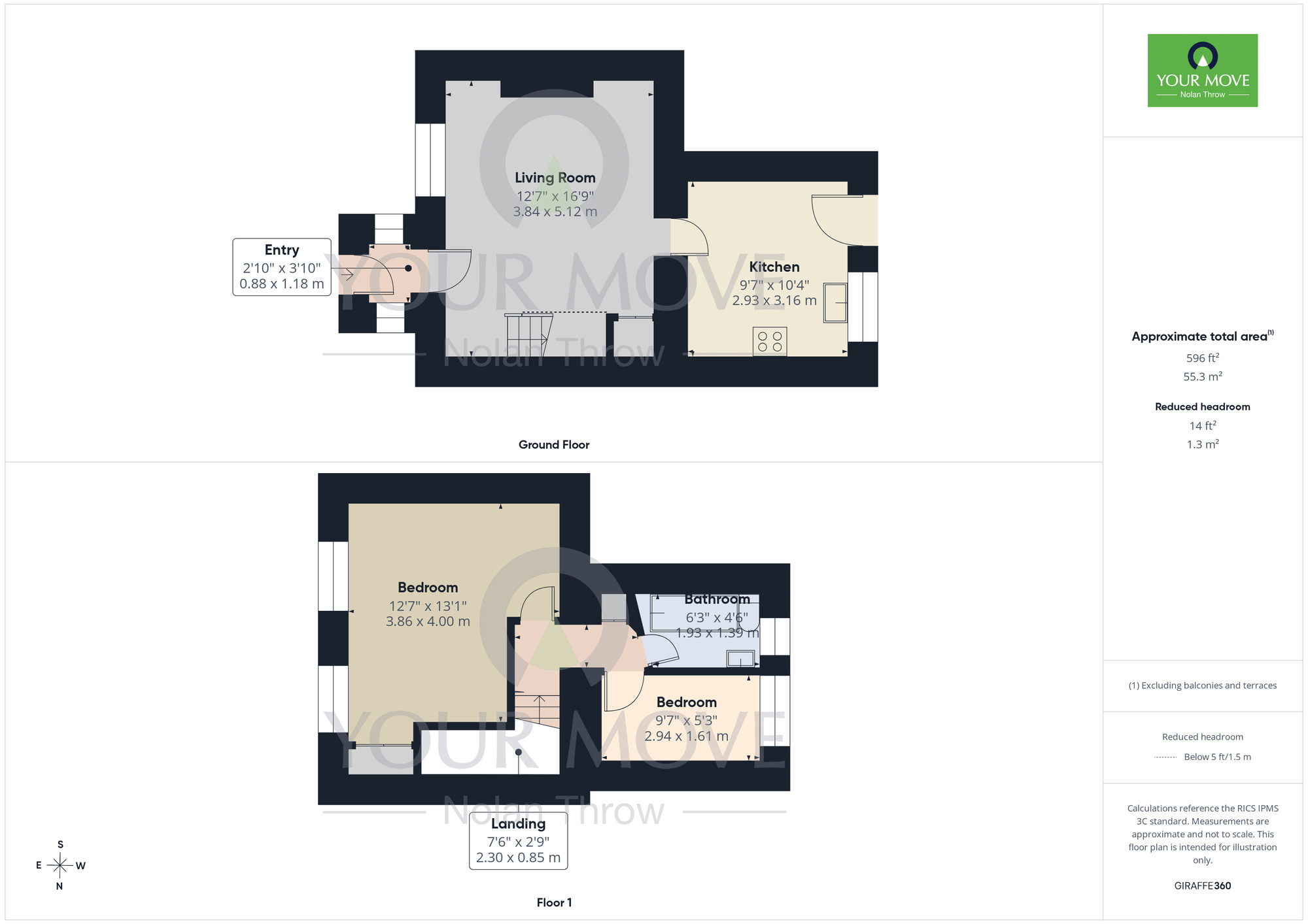 Floorplan of 2 bedroom Mid Terrace House for sale, Harborough Road, Kingsthorpe, Northampton, Northamptonshire, NN2