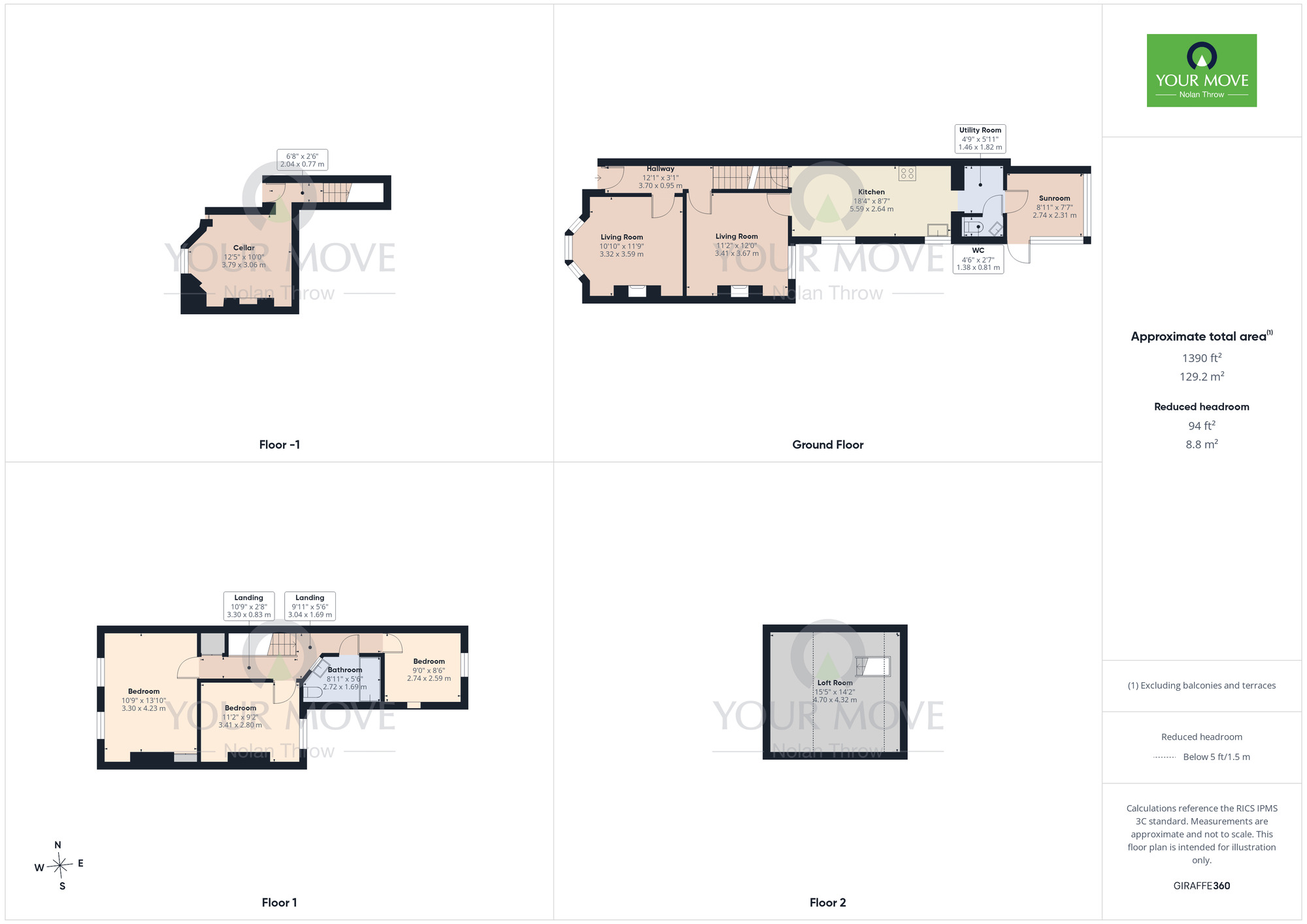 Floorplan of 3 bedroom Mid Terrace House for sale, Edinburgh Road, Northampton, Northamptonshire, NN2