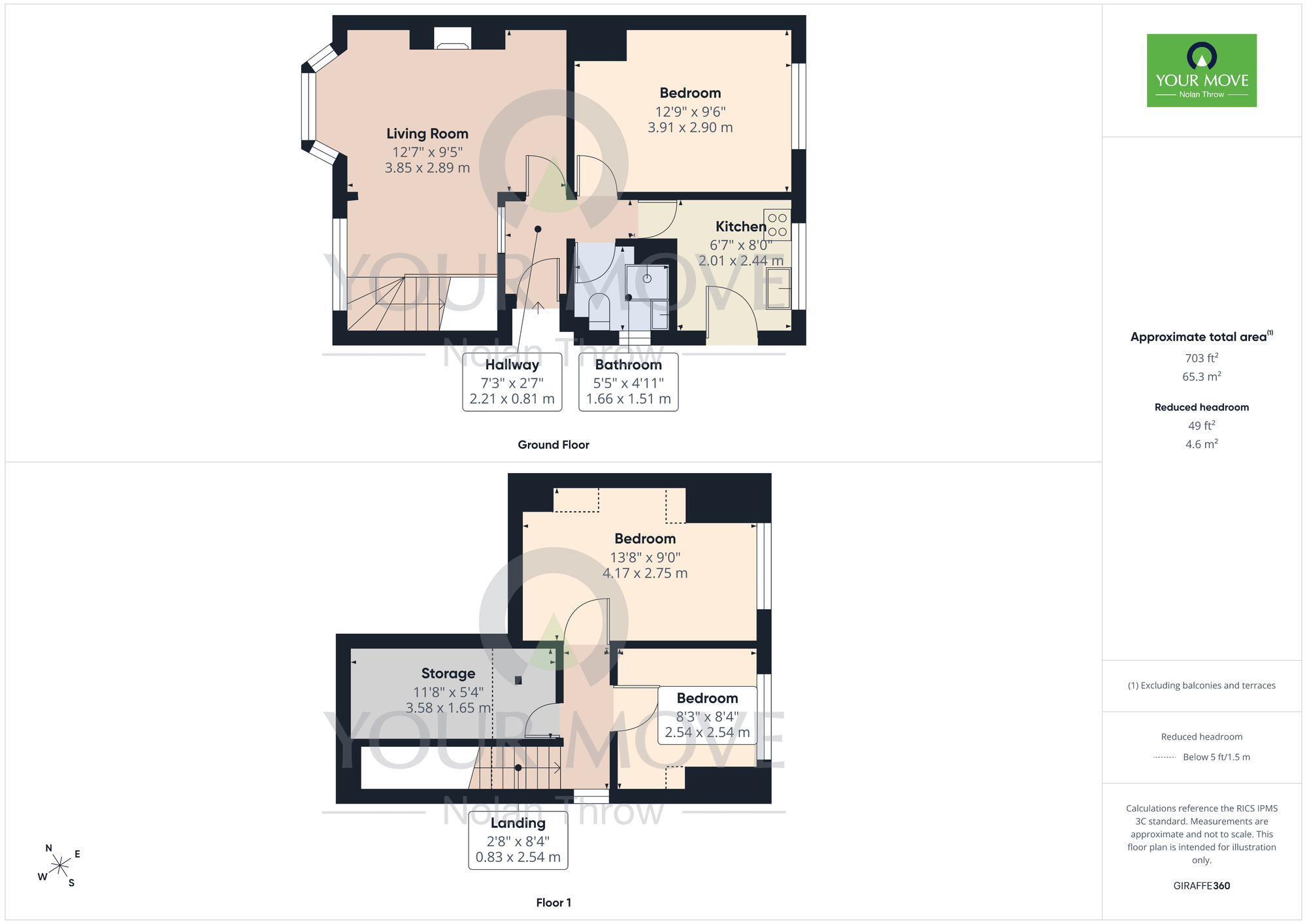 Floorplan of 3 bedroom Semi Detached Bungalow for sale, Gillsway,, Kingsthorpe, Northamptonshire, NN2