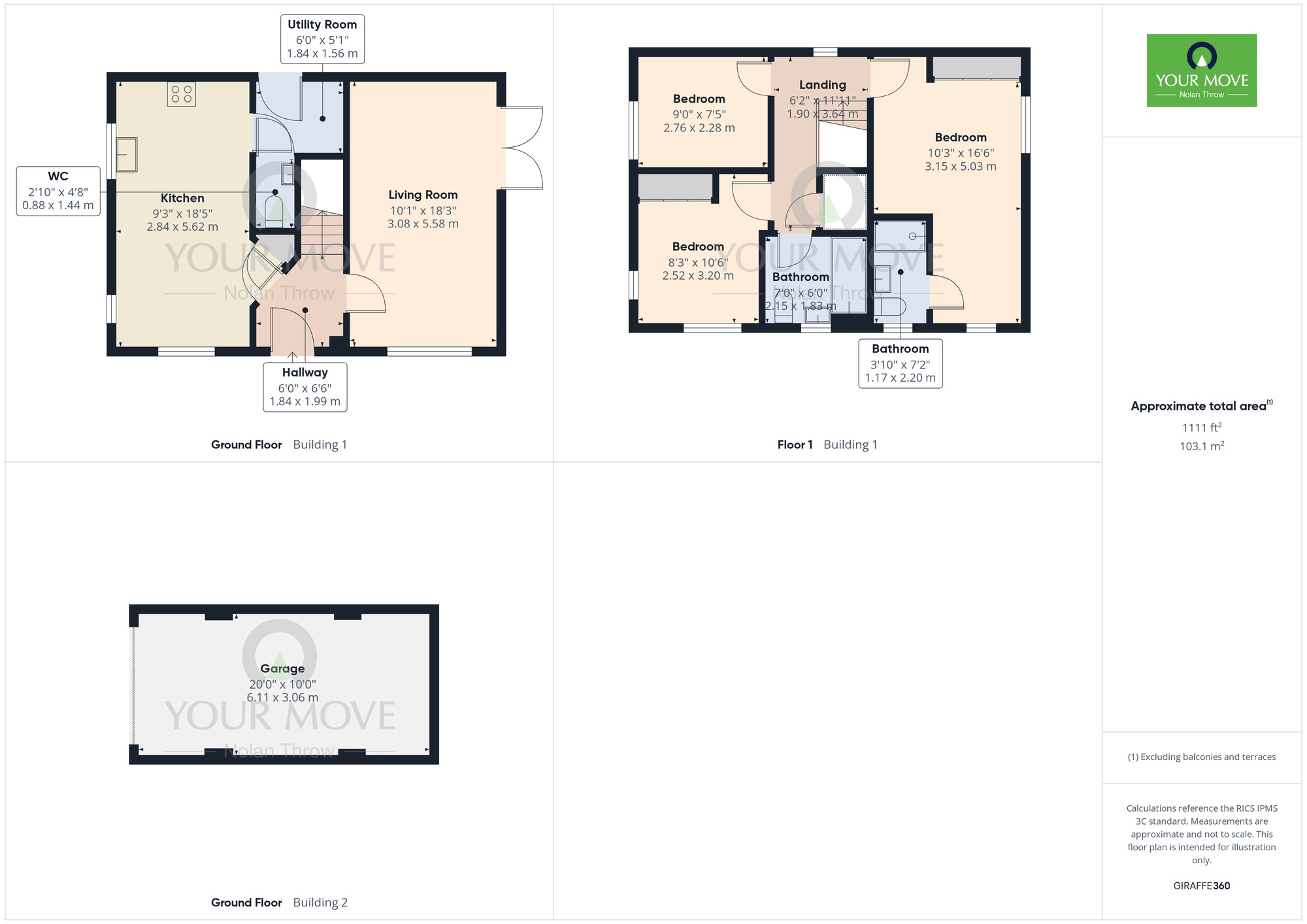 Floorplan of 3 bedroom Detached House for sale, Campus Drive, Kingsthorpe, Northampton, NN2
