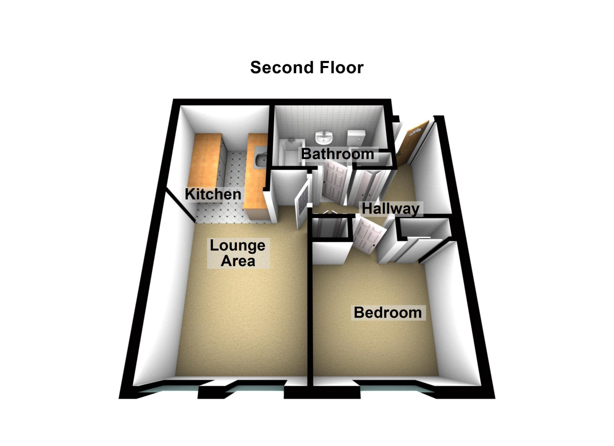 Floorplan of 1 bedroom Flat to rent, Temple Street, Keynsham, Bristol, BS31
