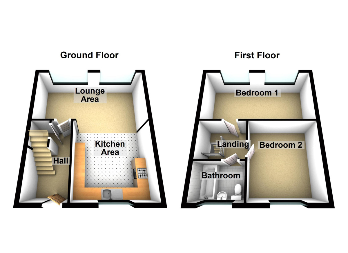 Floorplan of 2 bedroom Flat to rent, Ellacombe Road, Longwell Green, Bristol, BS30