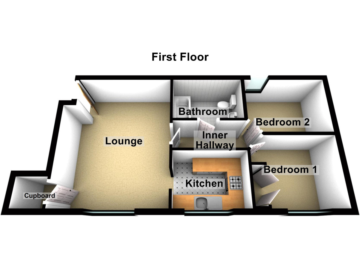 Floorplan of 2 bedroom  Flat to rent, Champs Sur Marne, Bradley Stoke, Bristol, BS32