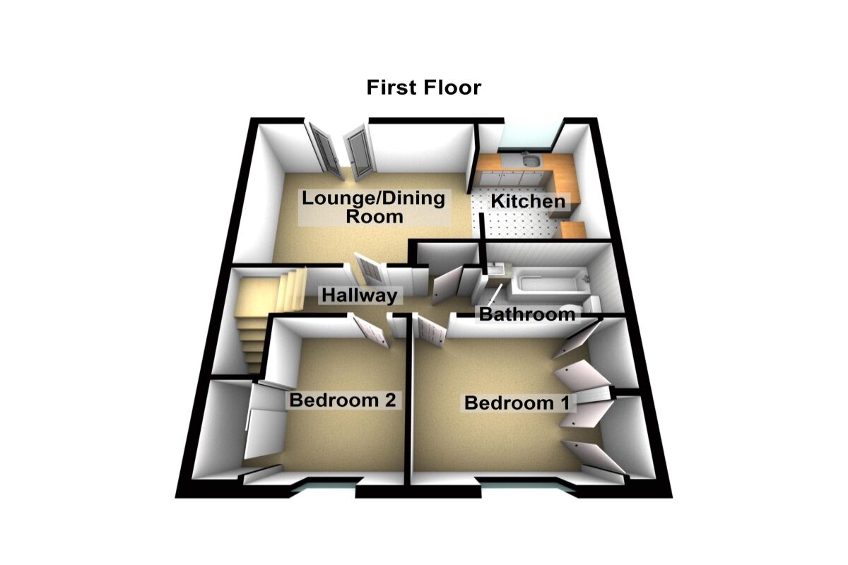 Floorplan of 2 bedroom Flat to rent, Cumberland Close, Bristol, BS1