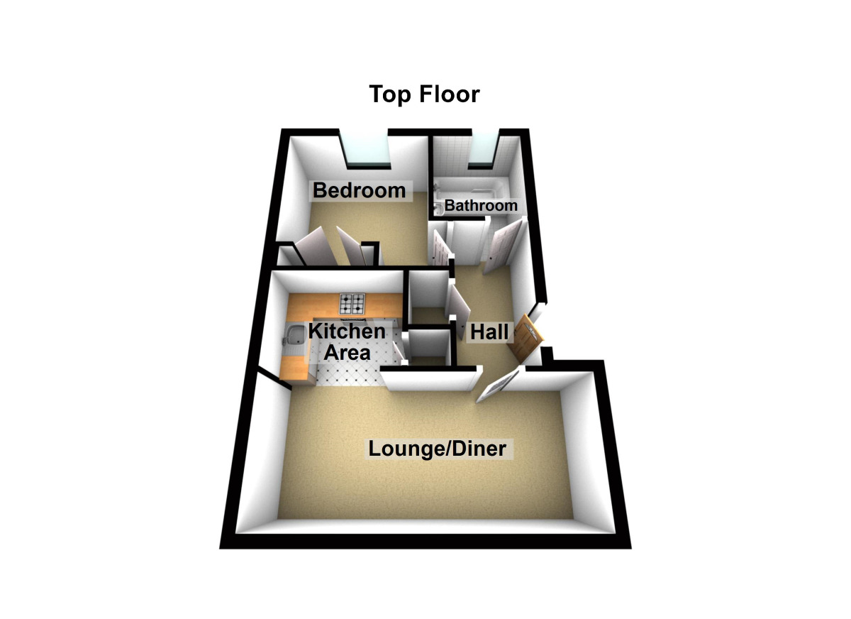 Floorplan of 1 bedroom  Flat to rent, Caine Road, Bristol, BS7