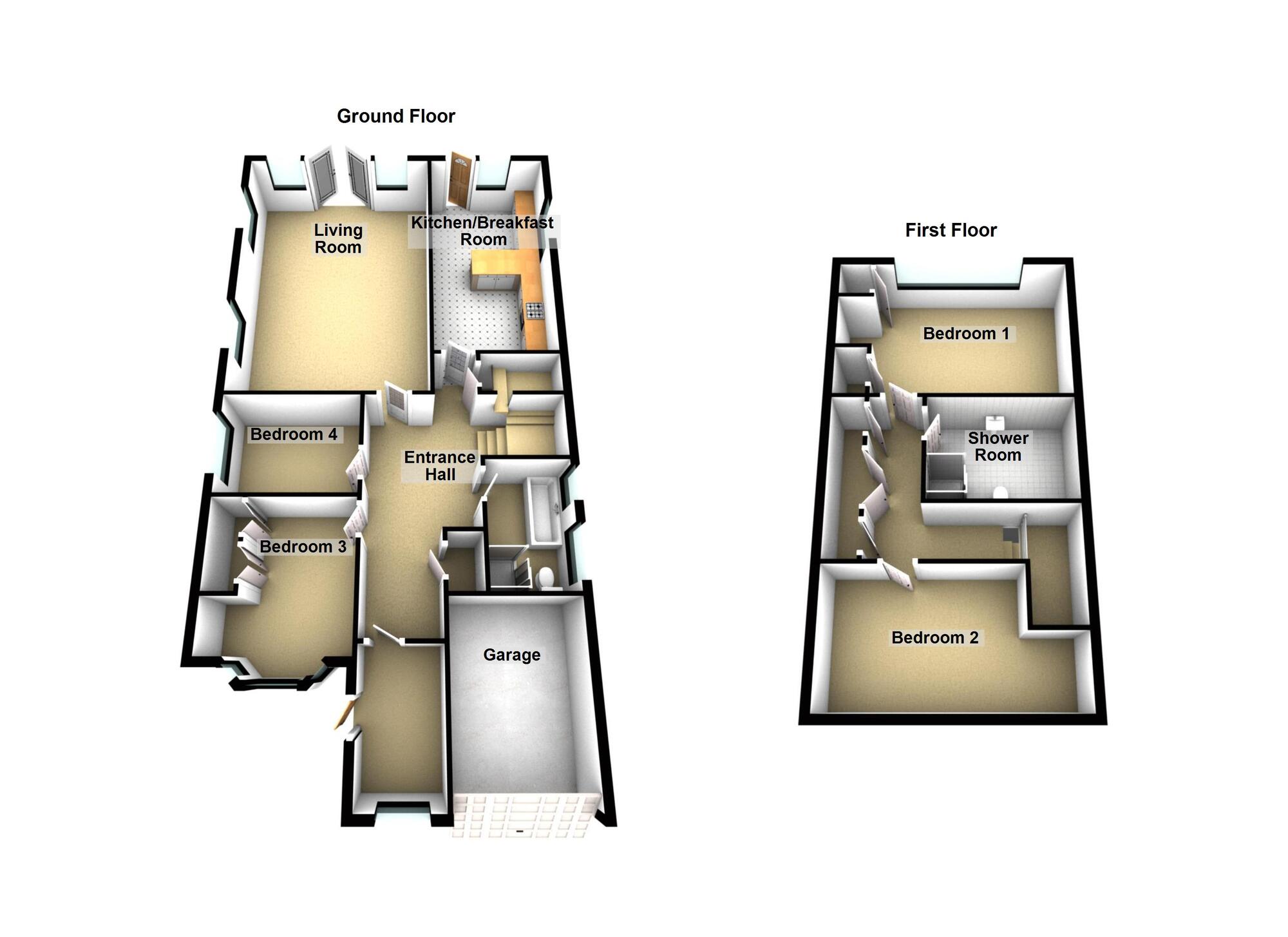 Floorplan of 4 bedroom Detached Bungalow for sale, Tyning Road, Saltford, Bristol, BS31