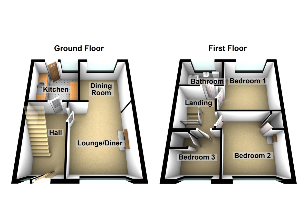 Floorplan of 3 bedroom  House for sale, Charlton Road, Keynsham, Somerset, BS31