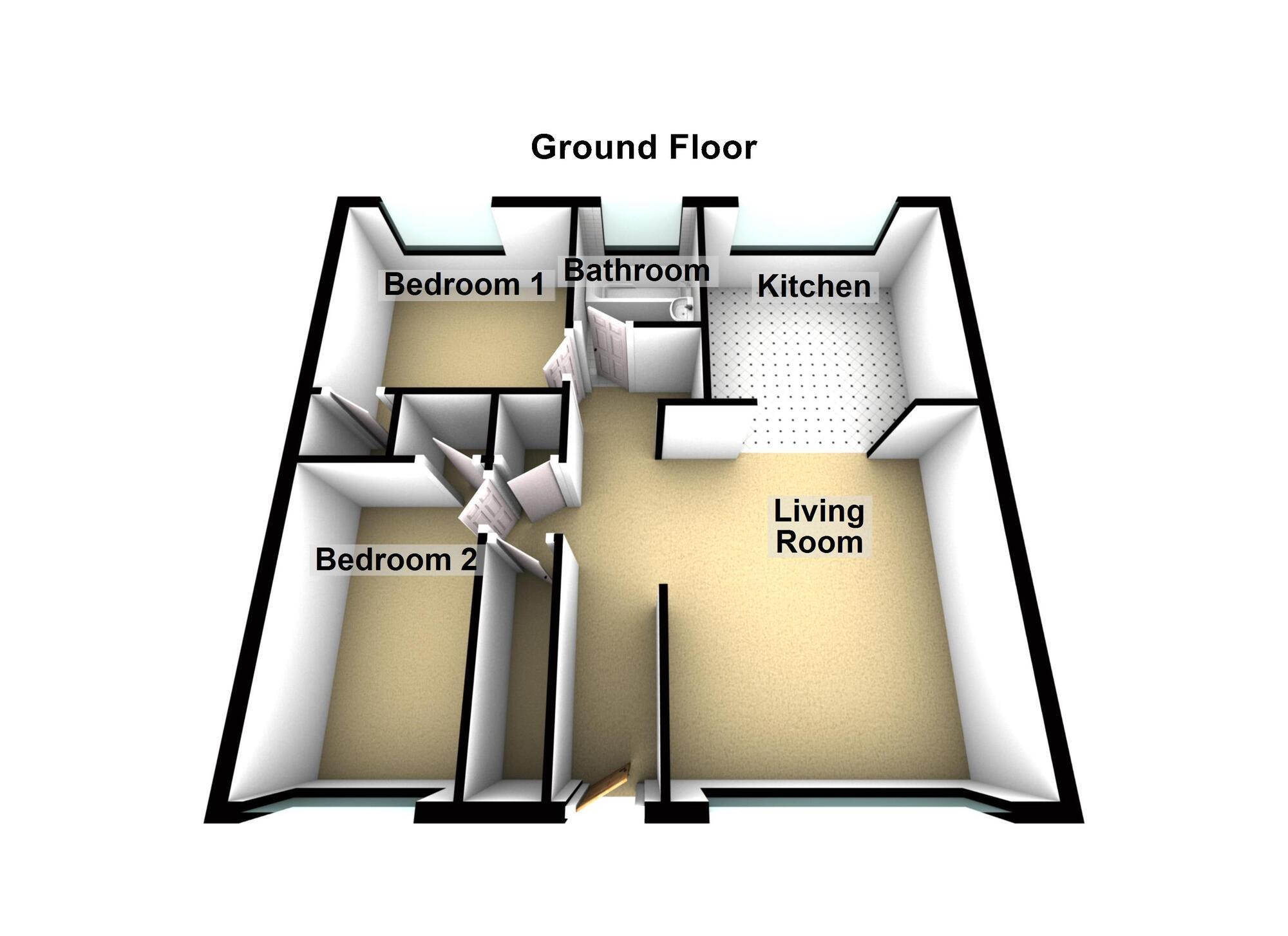 Floorplan of 2 bedroom Flat for sale, New Cheltenham Road, Kingswood, Bristol, BS15