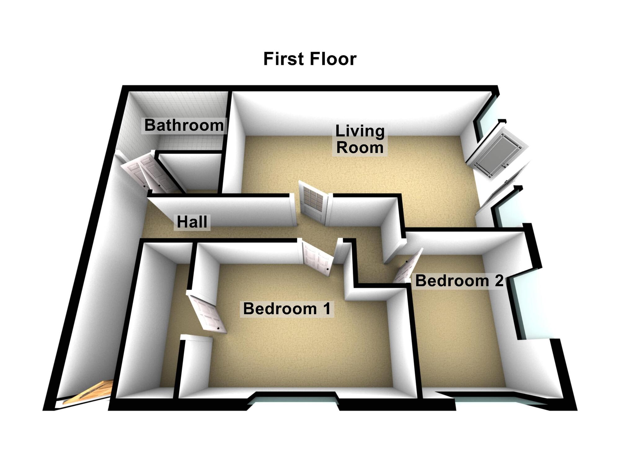 Floorplan of 2 bedroom  Flat for sale, Hanham Road, Kingswood, Bristol, BS15