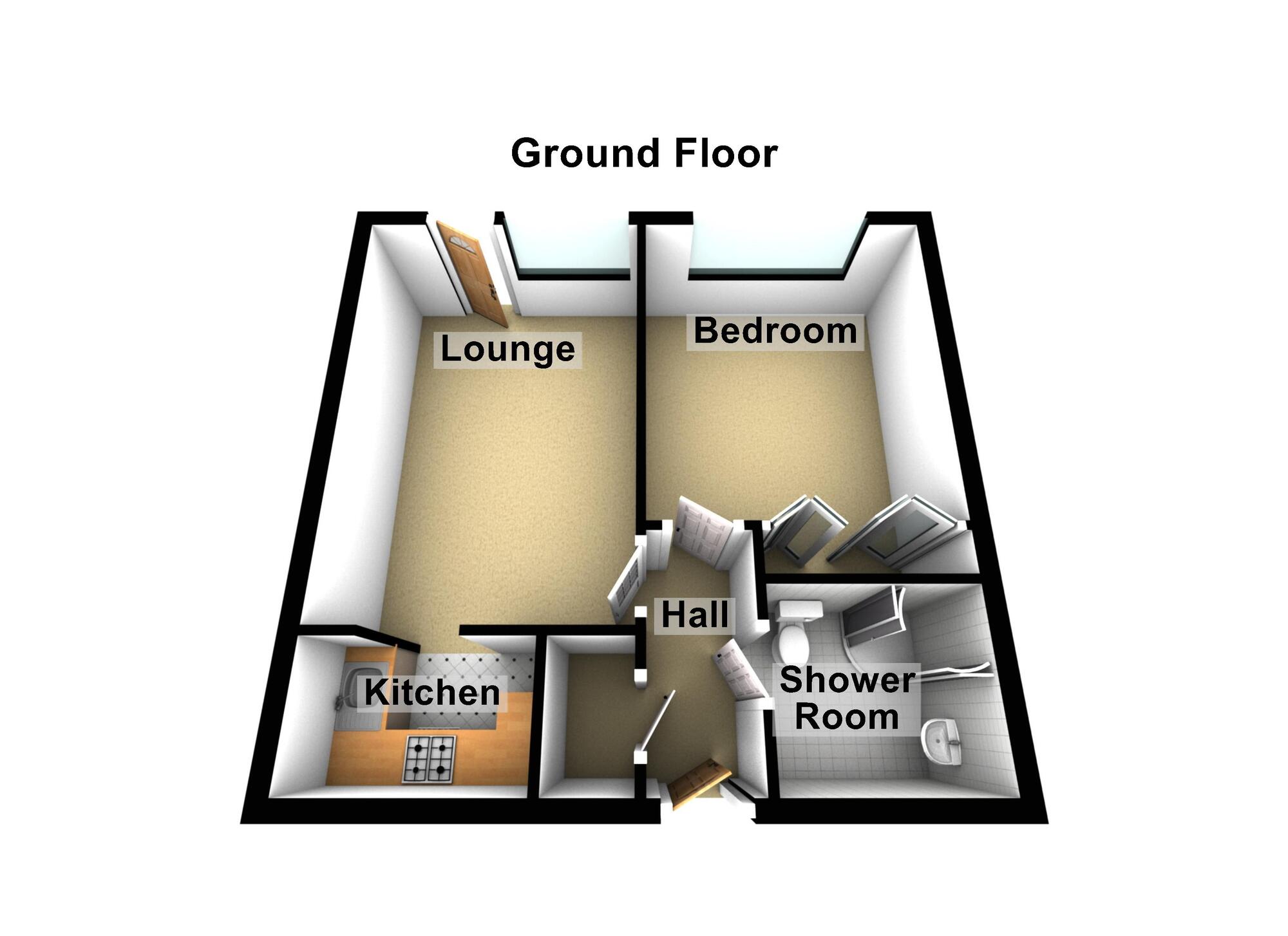 Floorplan of 1 bedroom  Flat to rent, Bath Road, Keynsham, Bristol, BS31