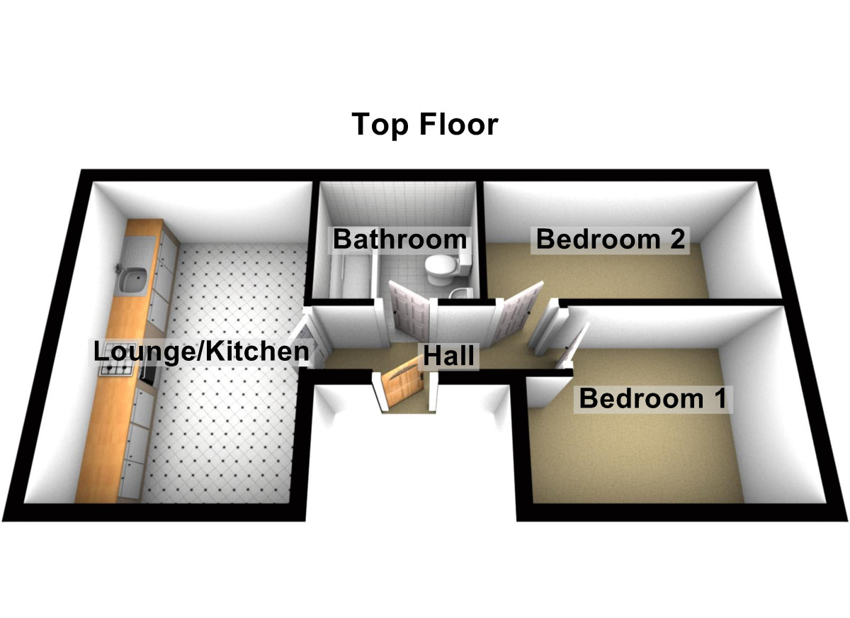 Floorplan of 2 bedroom Flat for sale, Carpenters Lane, Keynsham, Bristol, BS31