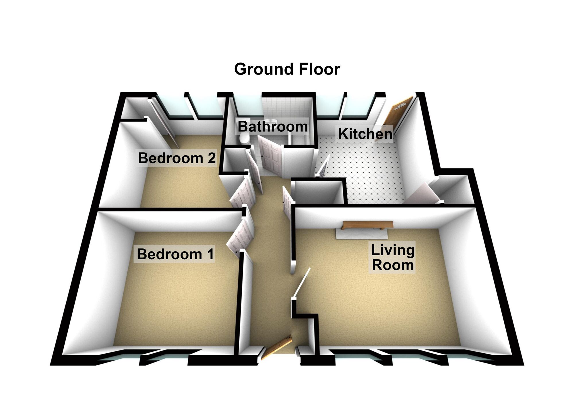 Floorplan of 2 bedroom Flat for sale, Coronation Avenue, Keynsham, Bristol, BS31