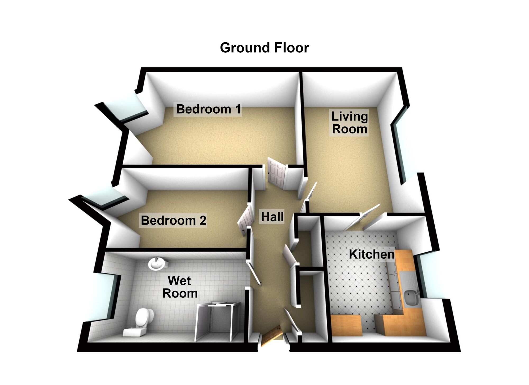 Floorplan of 2 bedroom Flat for sale, Fairacres Close, Keynsham, Bristol, BS31