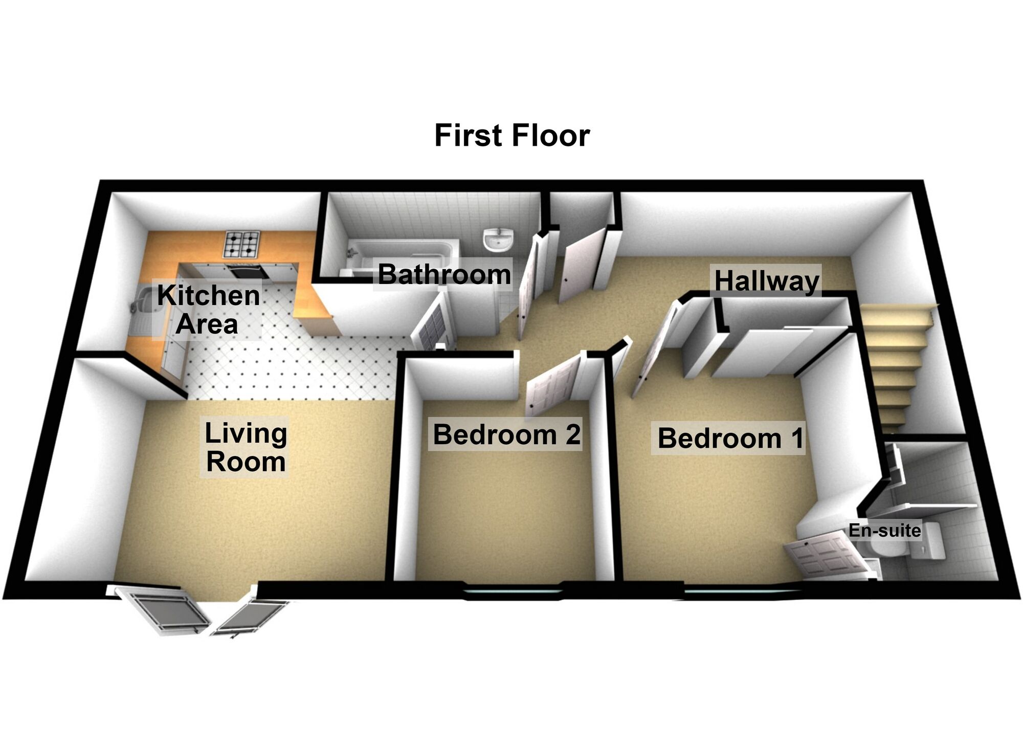 Floorplan of 2 bedroom Flat for sale, Daisy Close, Keynsham, Somerset, BS31