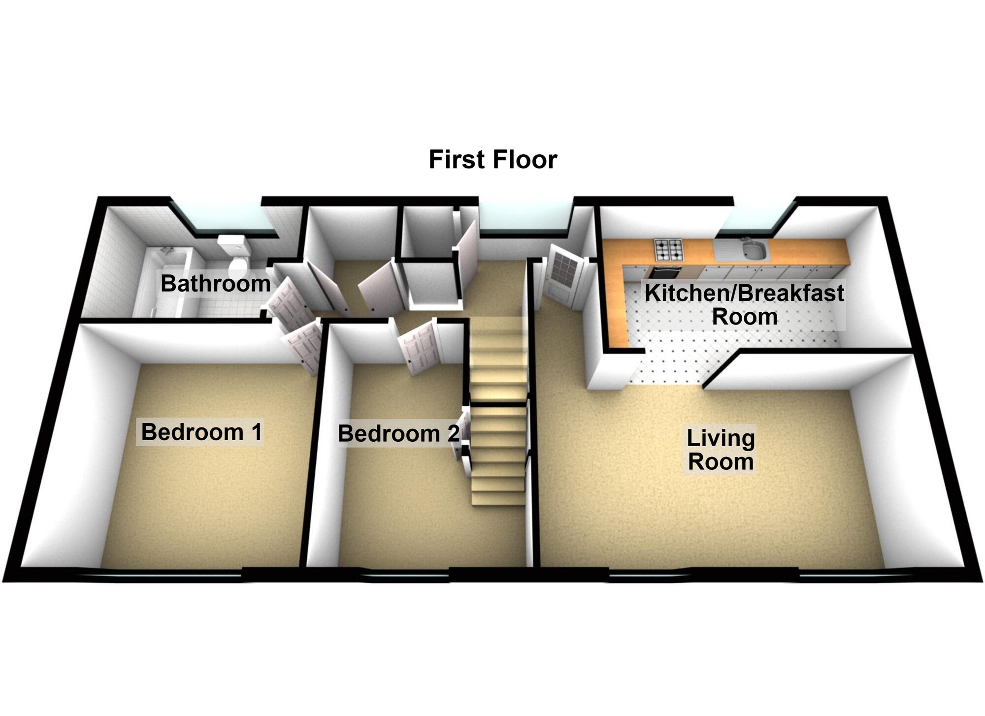 Floorplan of 2 bedroom Detached Flat for sale, Goldcrest Walk, Keynsham, Bristol, BS31