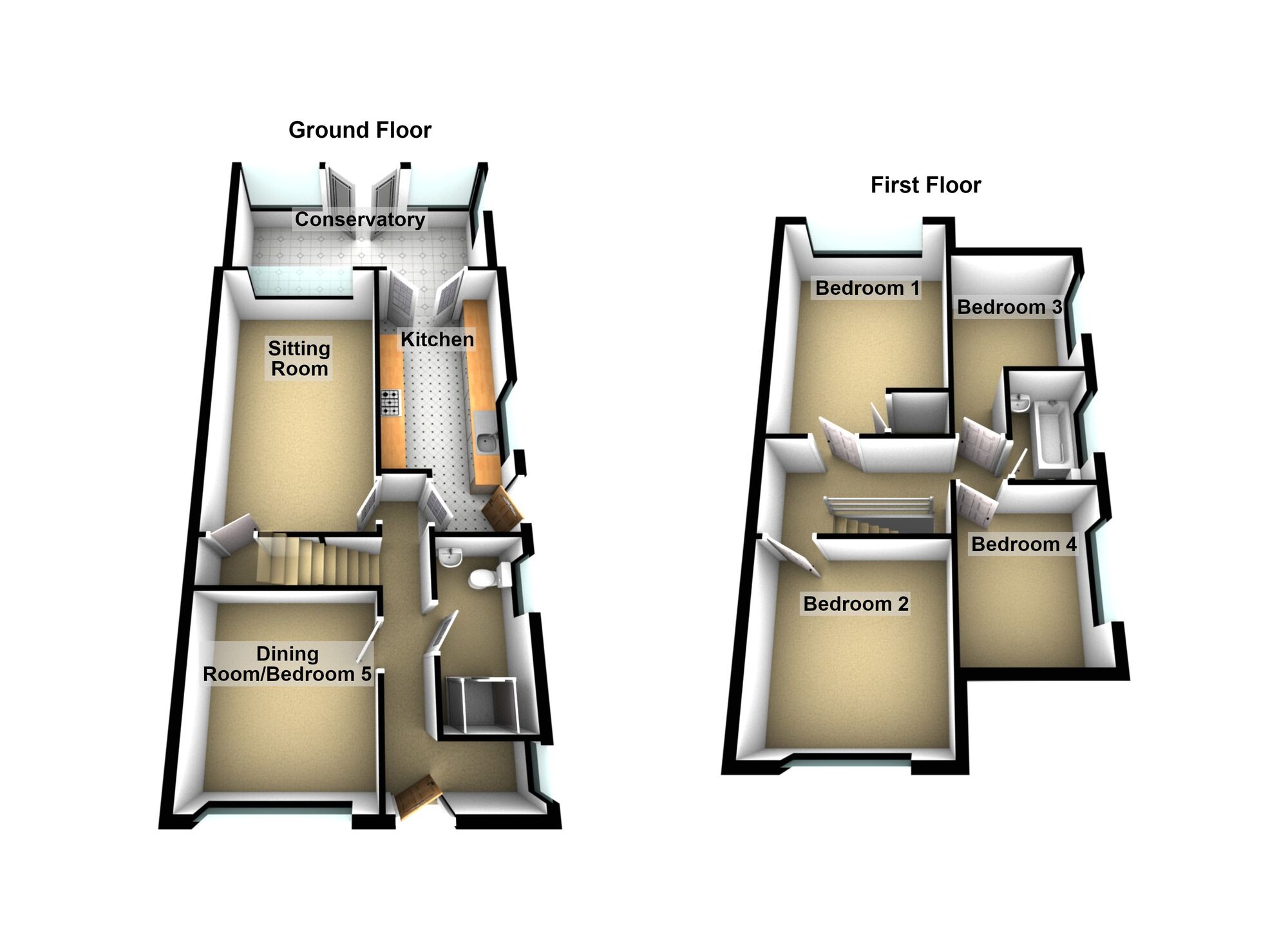 Floorplan of 4 bedroom Semi Detached House for sale, Coape Road, Stockwood, Bristol, BS14