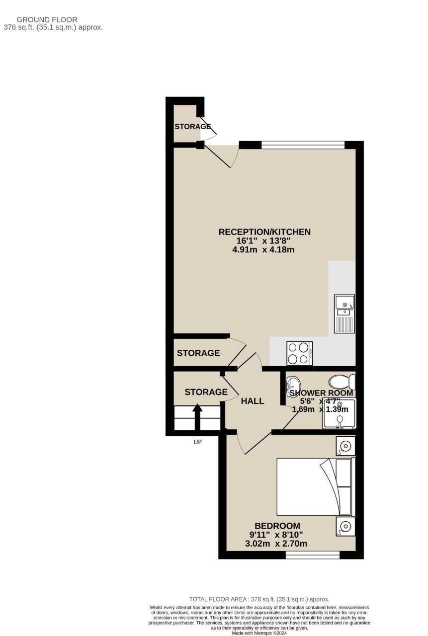 Floorplan of 1 bedroom  Flat for sale, Mead Avenue, Langley, SL3