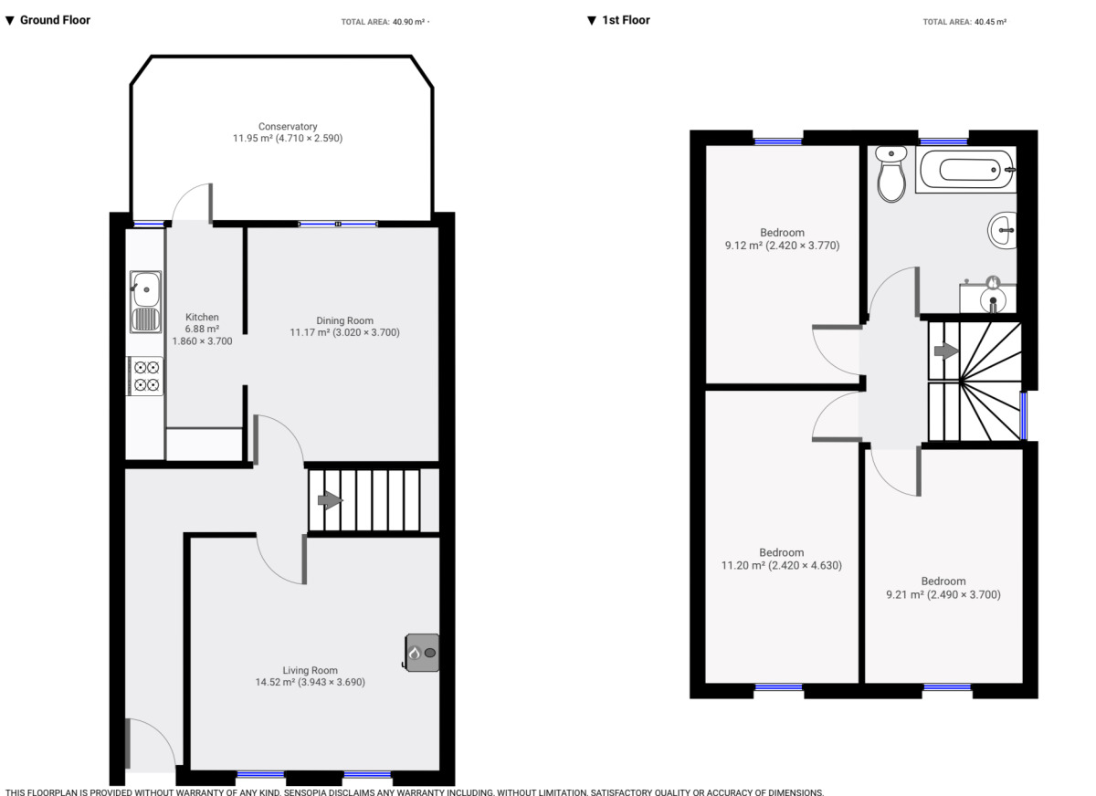 Floorplan of 3 bedroom End Terrace House for sale, Meadfield Road, Langley, SL3