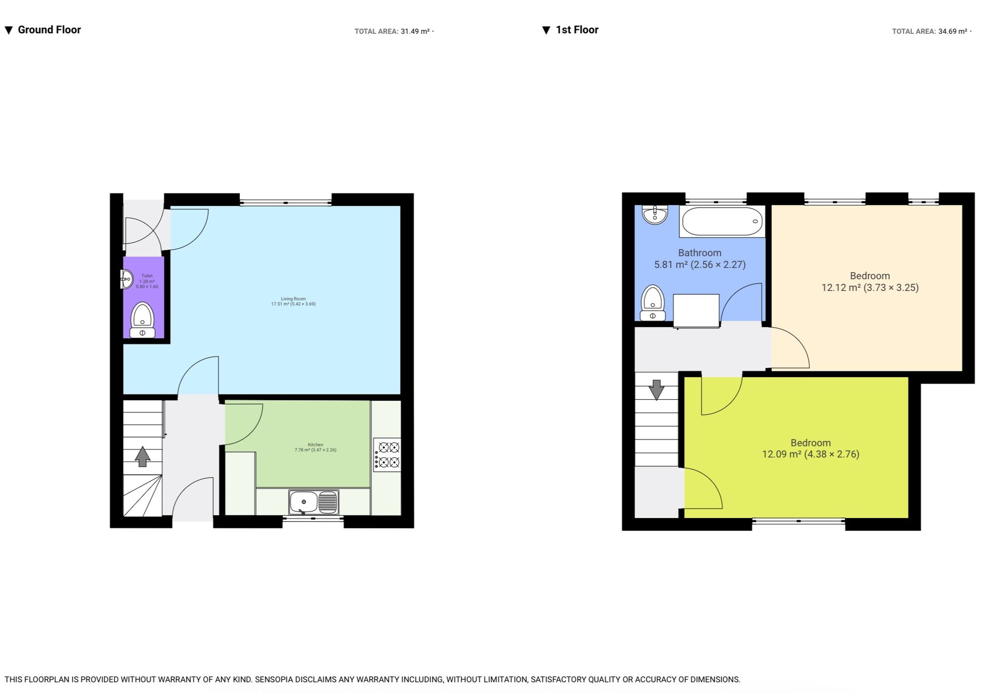 Floorplan of 2 bedroom Mid Terrace House for sale, Mead Walk, Langley, Berkshire, SL3