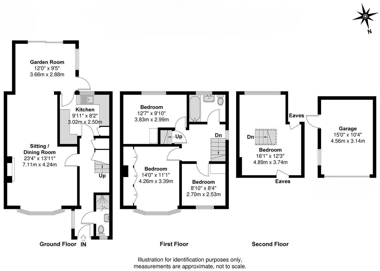 Floorplan of 4 bedroom Semi Detached House for sale, Mulberry Drive, Slough, Berkshire, SL3