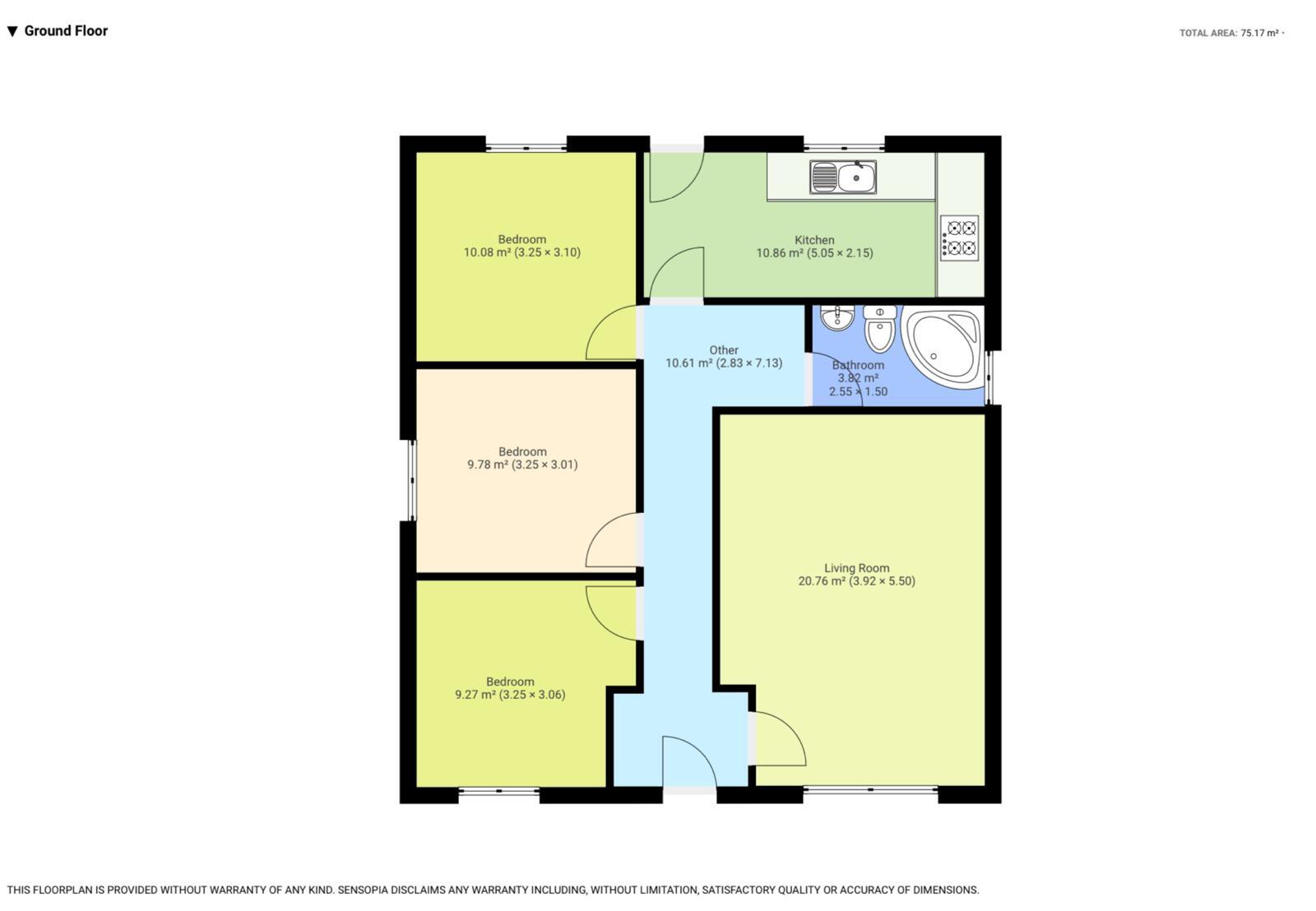 Floorplan of 3 bedroom Detached Bungalow for sale, Villiers Road, Slough, Berkshire, SL2