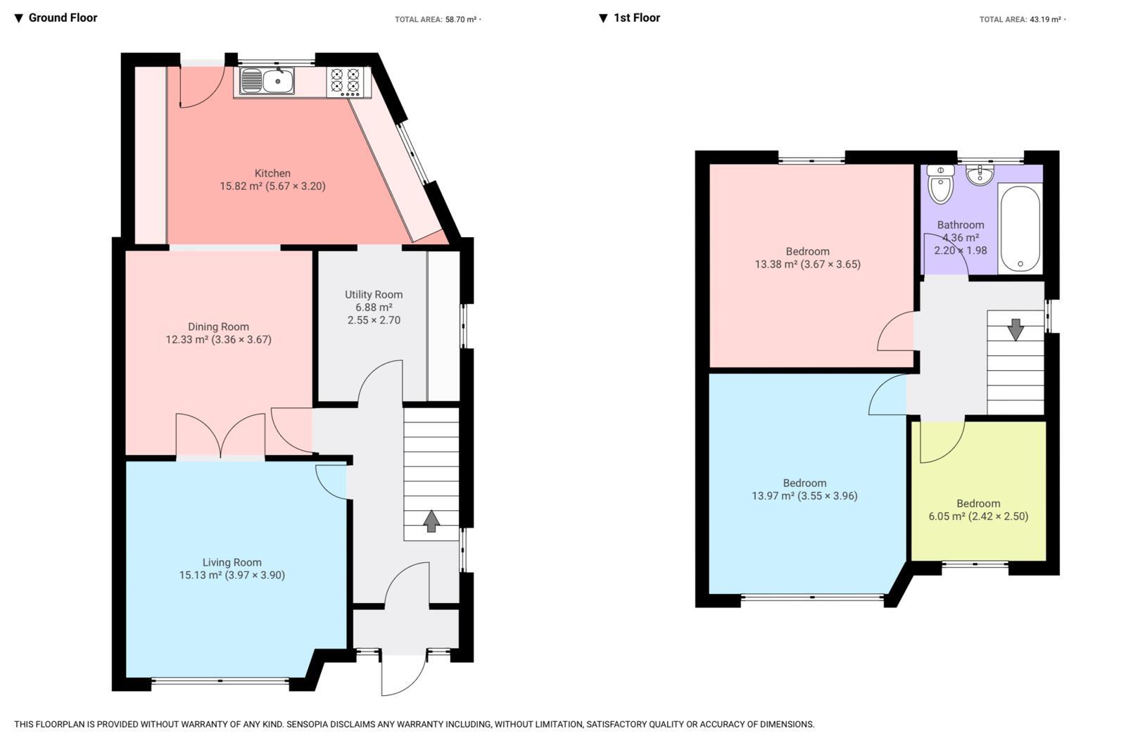 Floorplan of 3 bedroom Semi Detached House for sale, Raymond Road, Slough, Berkshire, SL3